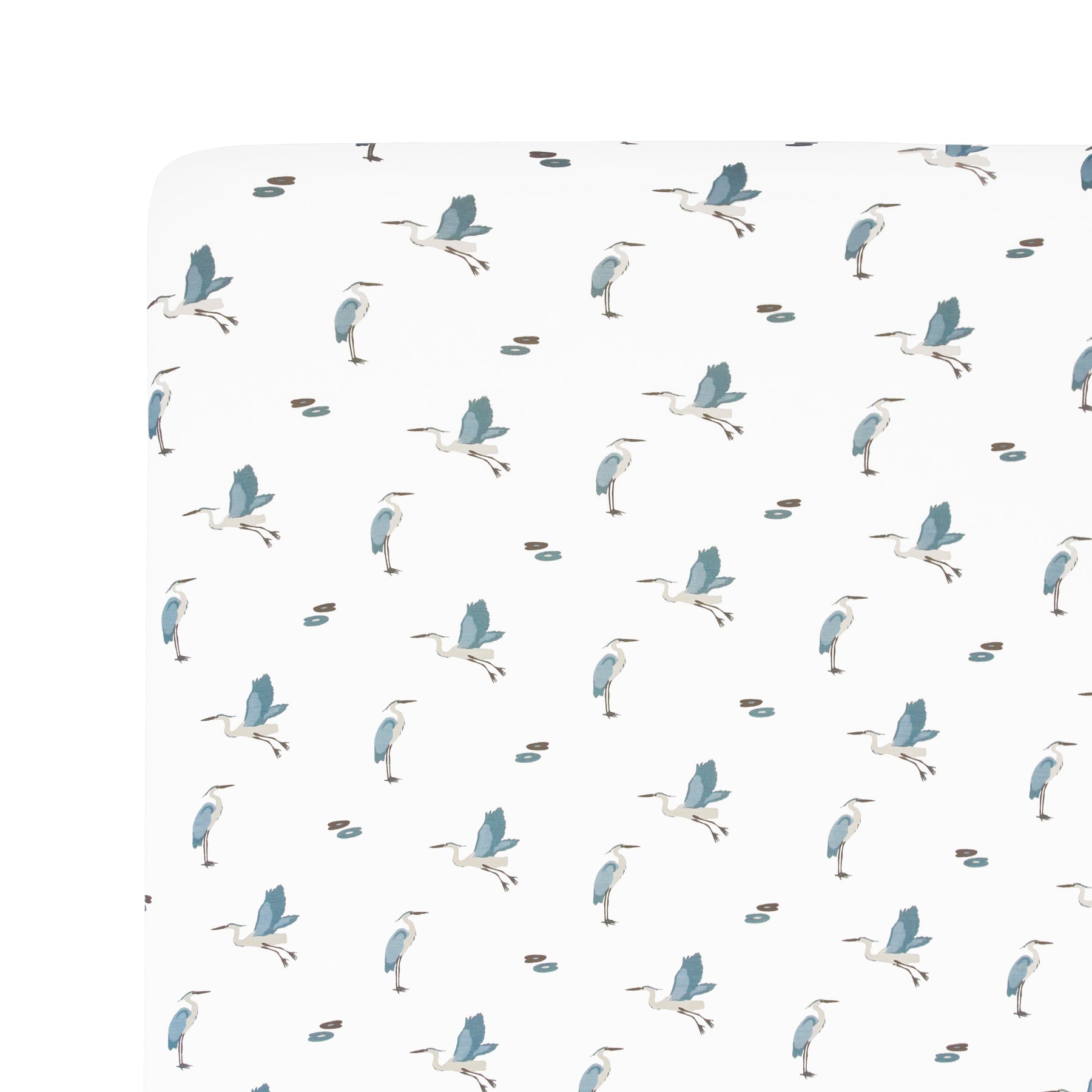 Kyte Baby Crib Sheet Blue Heron / Crib Sheet Crib Sheet in Blue Heron