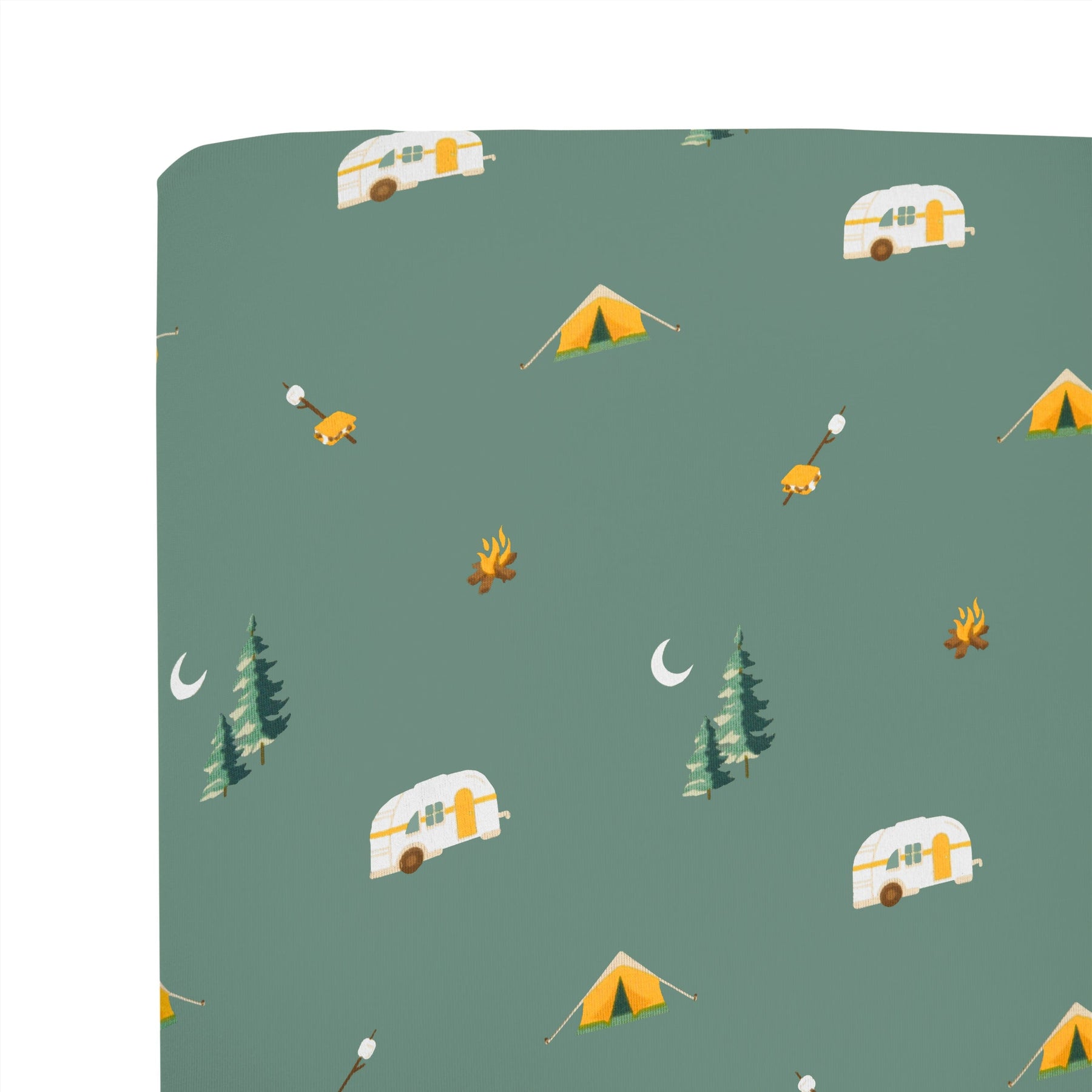 Kyte Baby Crib Sheet Crib Sheet / Camping Crib Sheet in Camping *Slight Misprint*