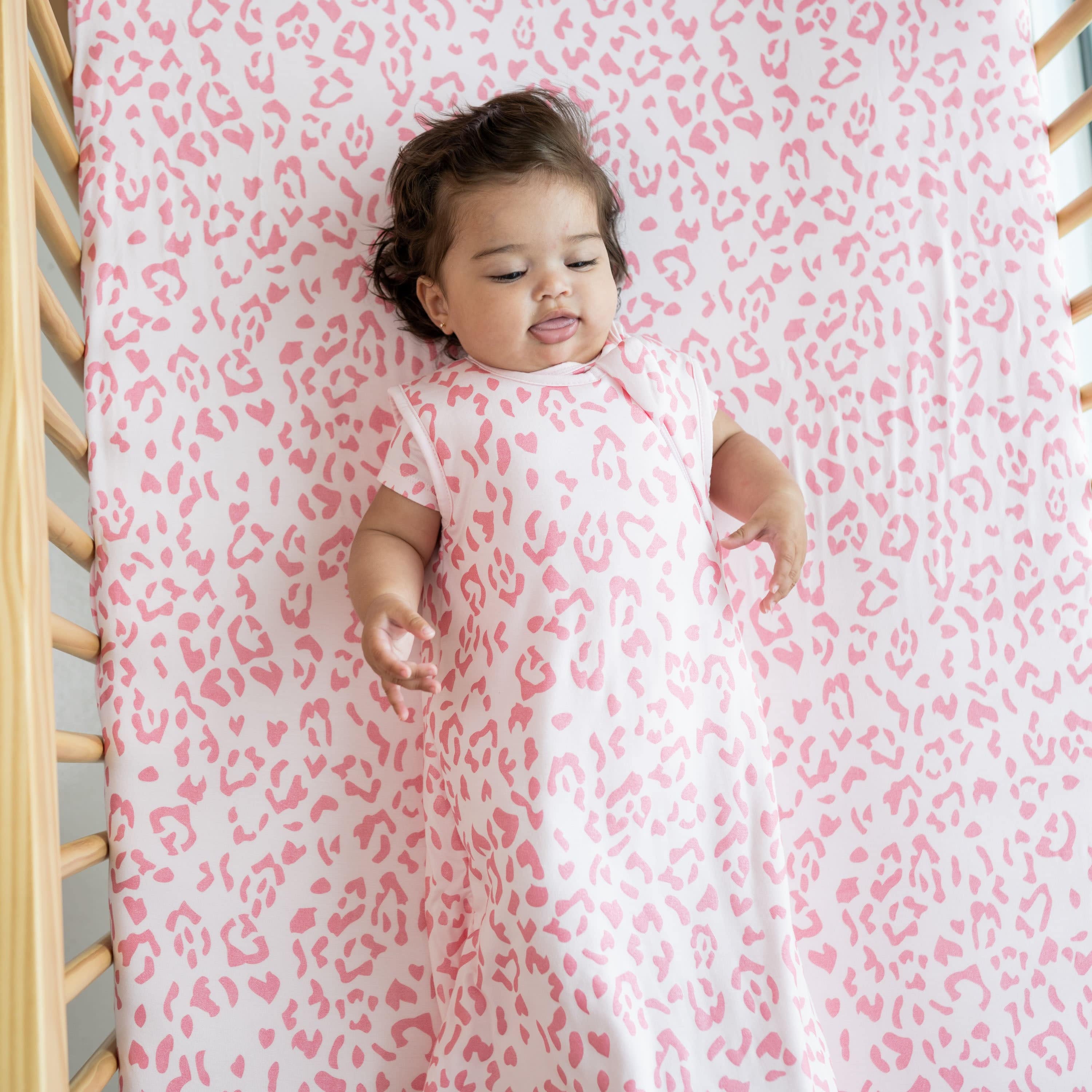 Kyte Baby Crib Sheet Crib Sheet / Sakura Leopard Crib Sheet in Sakura Leopard