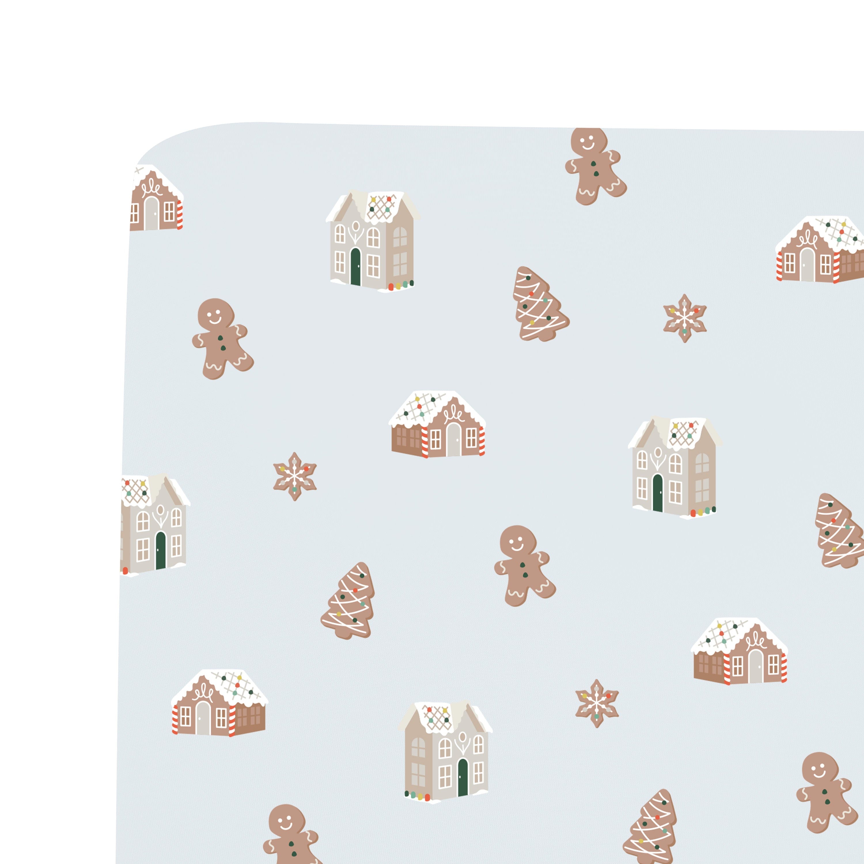 Kyte Baby Crib Sheet Exclusive Gingerbread Village / Crib Sheet Crib Sheet in Gingerbread Village
