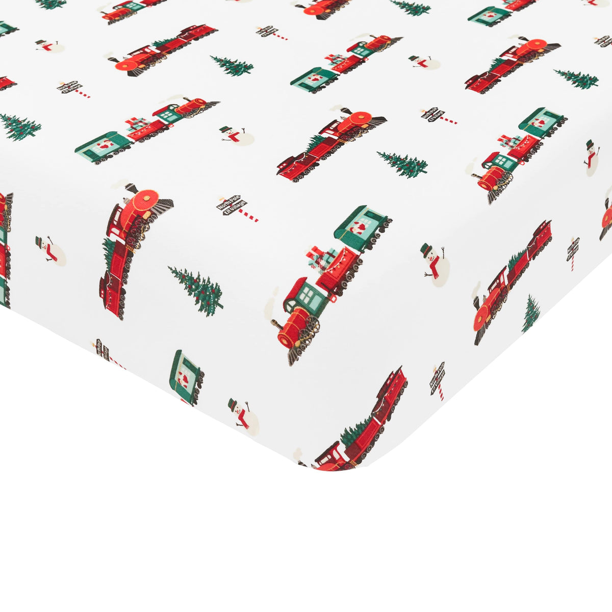 Kyte Baby Crib Sheet Holiday Train / Crib Sheet Crib Sheet in Holiday Train