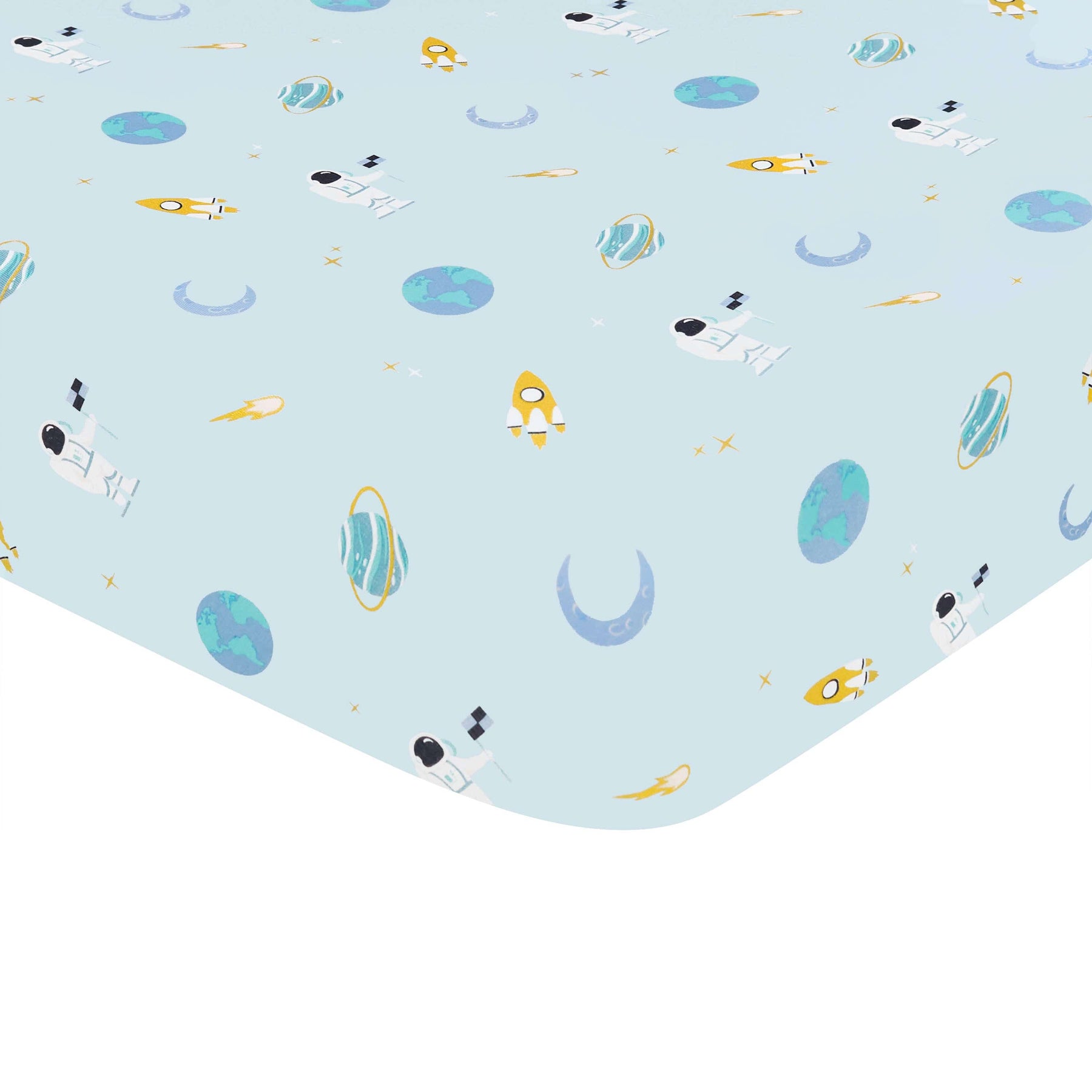 Kyte Baby Crib Sheet Ice Space Crib Sheet in Ice Space