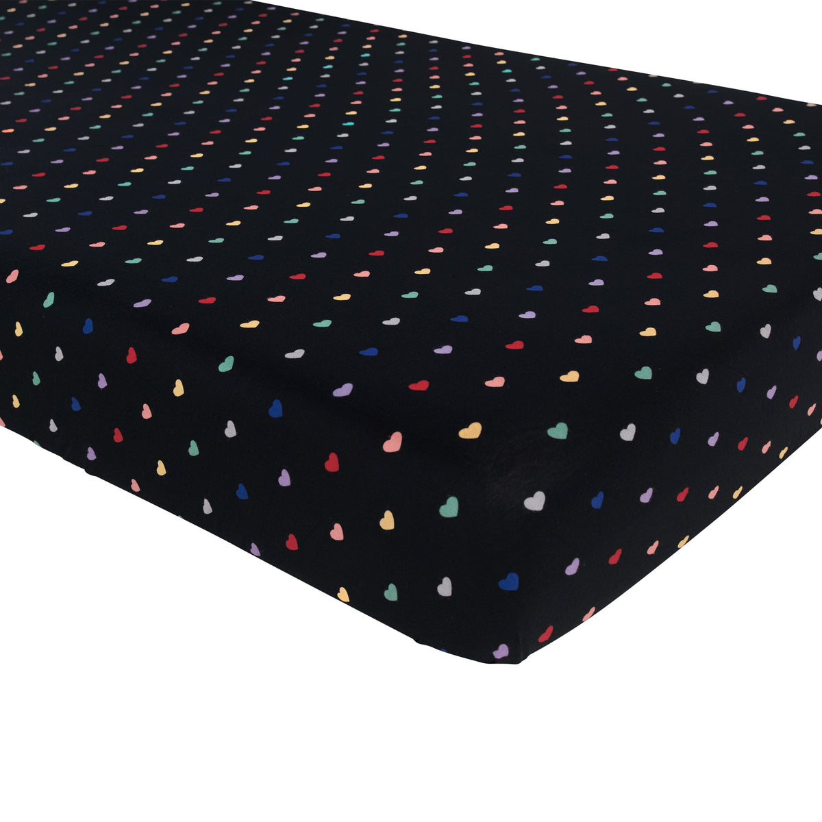 Rainbow polka store dot crib sheet