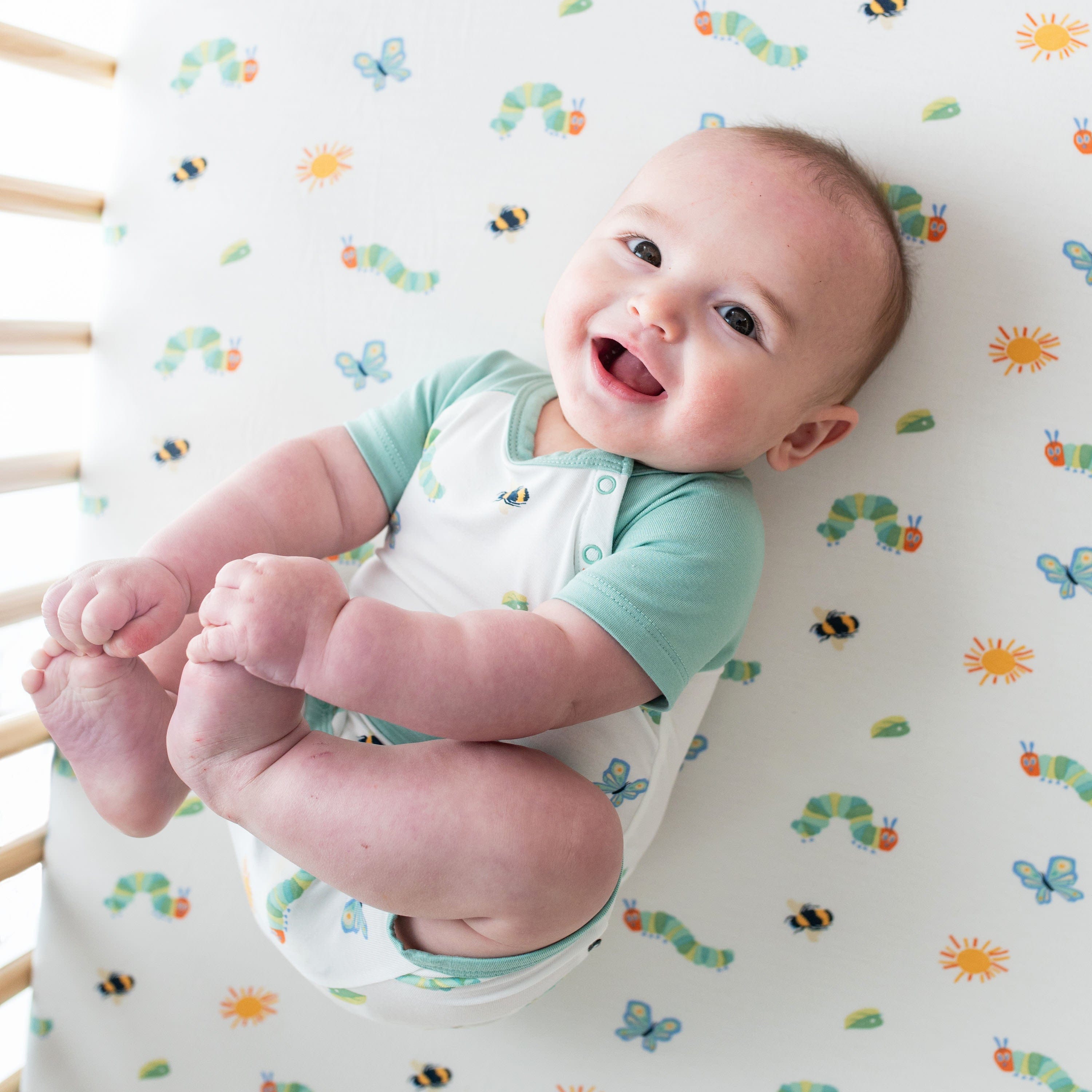 Kyte Baby Crib Sheet The Very Hungry Caterpillar™ and Friends / Crib Sheet Crib Sheet in The Very Hungry Caterpillar™ and Friends