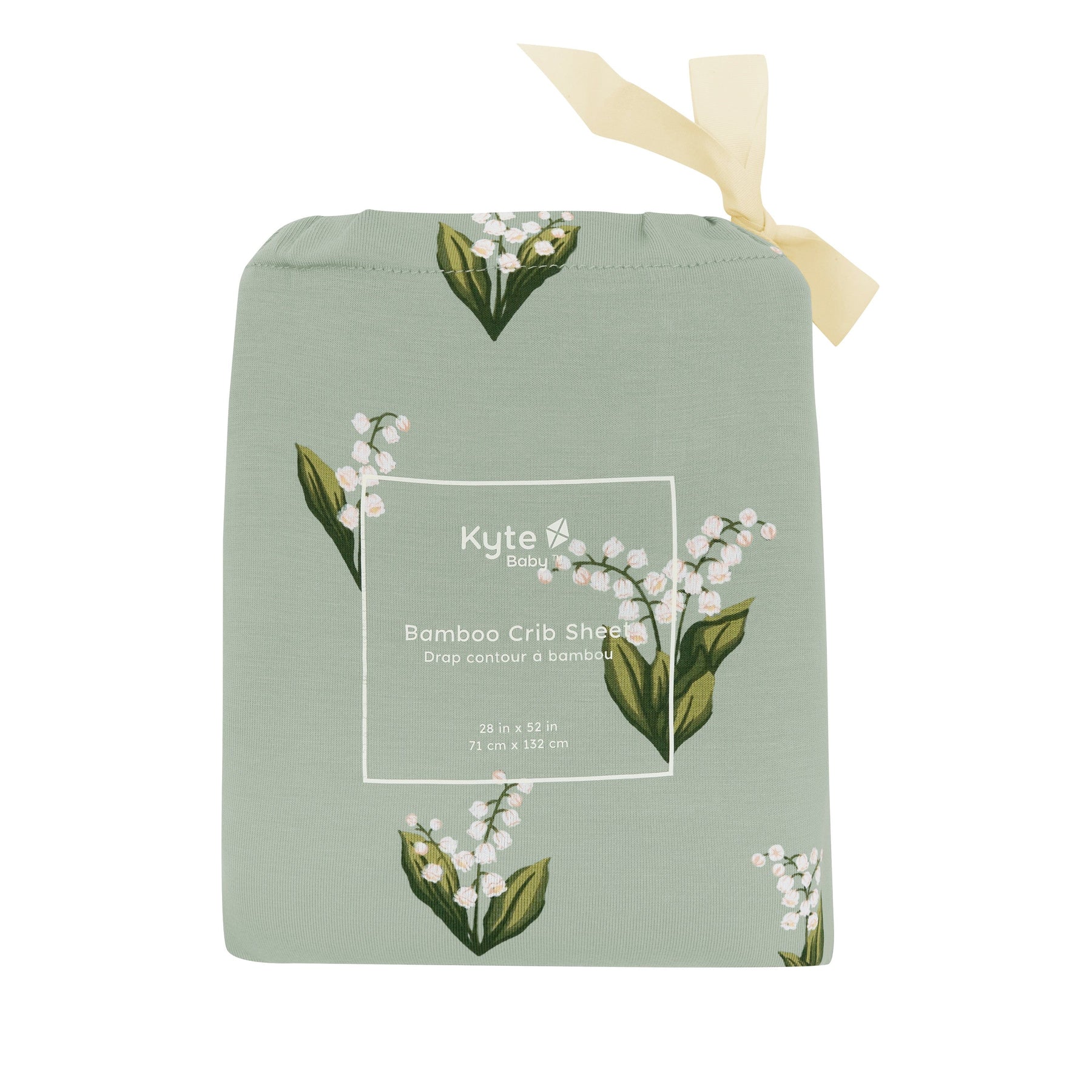 Kyte Baby Crib Sheet Thyme Lily / Crib Sheet Crib Sheet in Thyme Lily