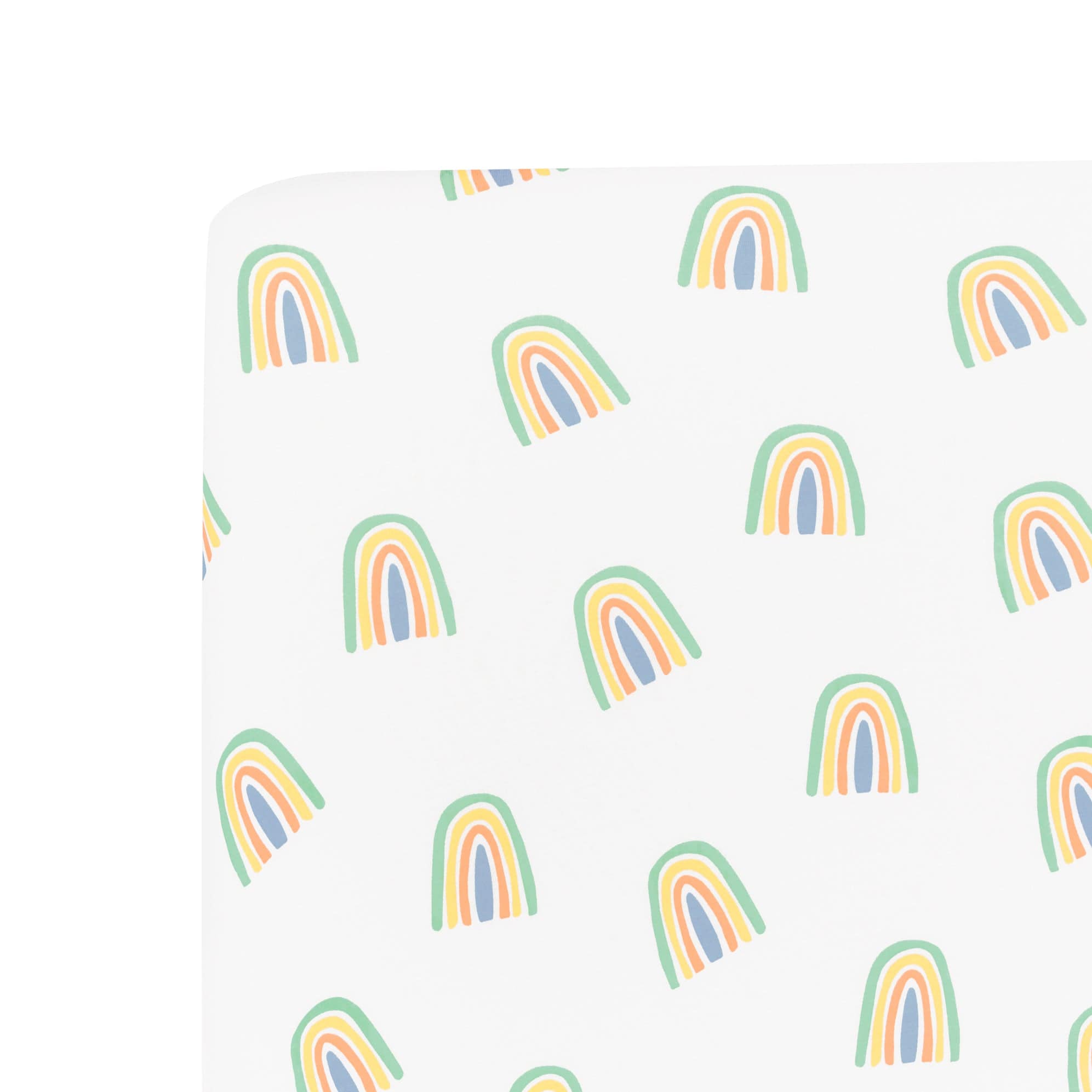 Kyte Baby Crib Sheet Wasabi Rainbow / Crib Sheet Crib Sheet in Wasabi Rainbow