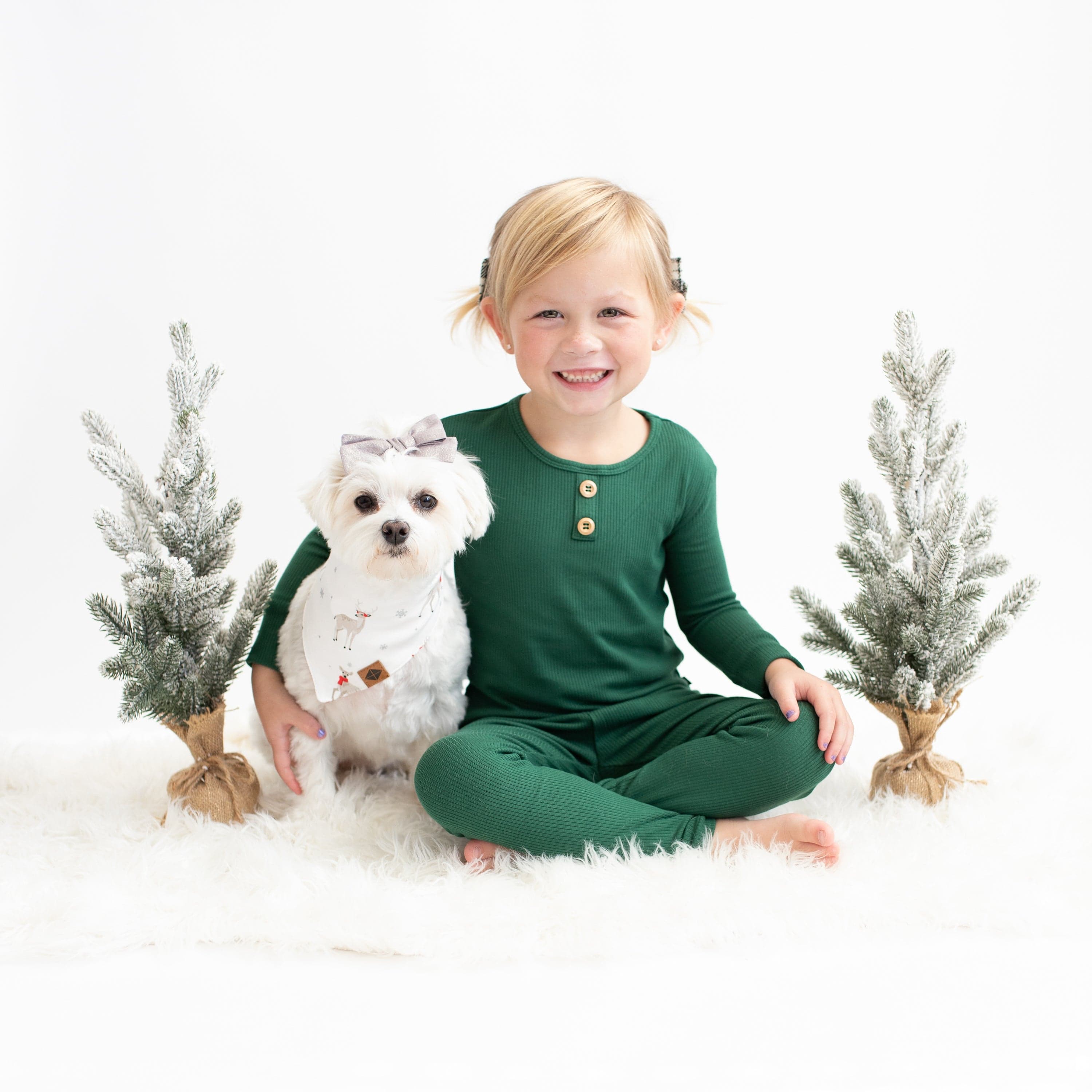 Kyte Baby Dog Bandana Dog Bandana in Cloud Deer