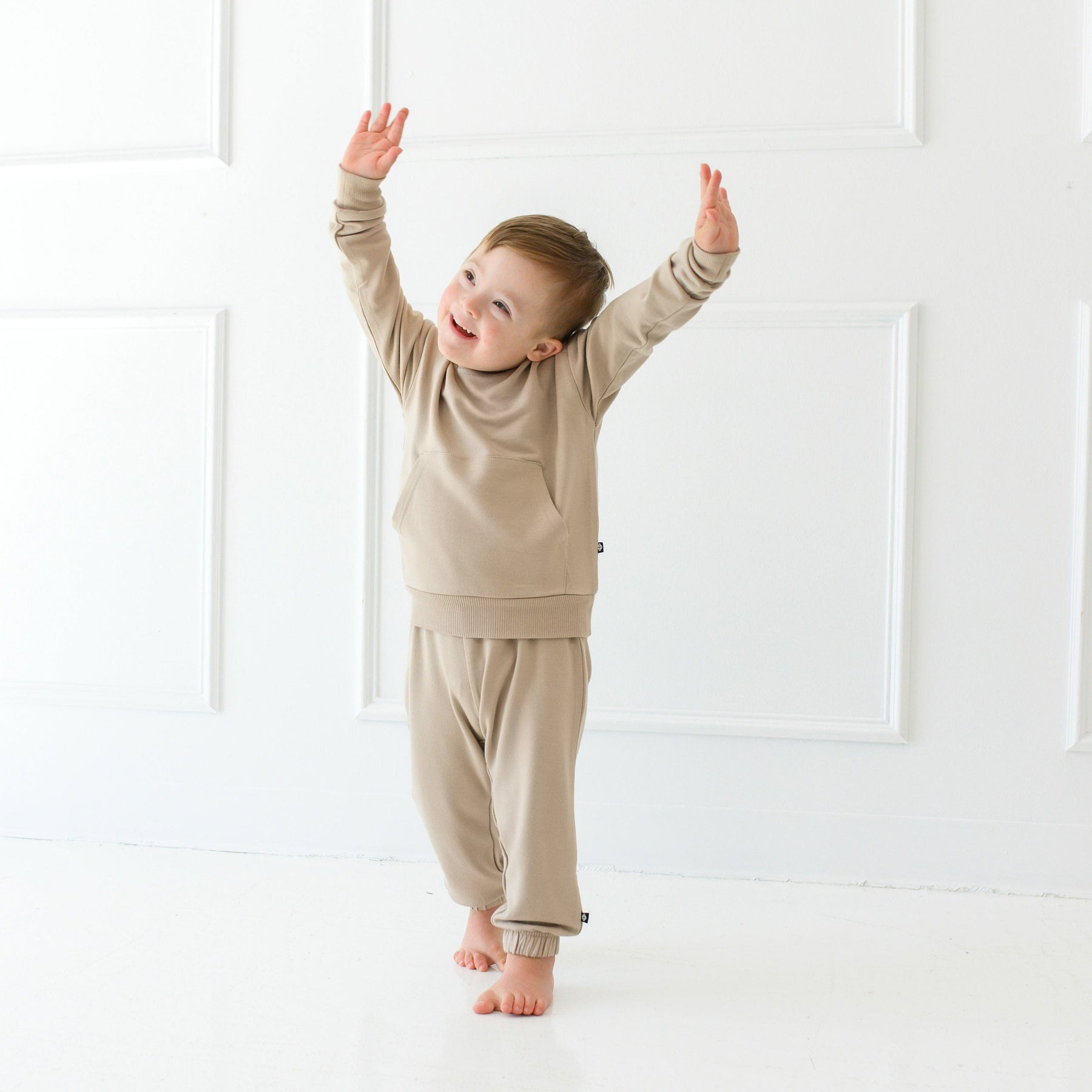 Kyte Baby French Terry Jogger Set French Terry Jogger Set in Almond