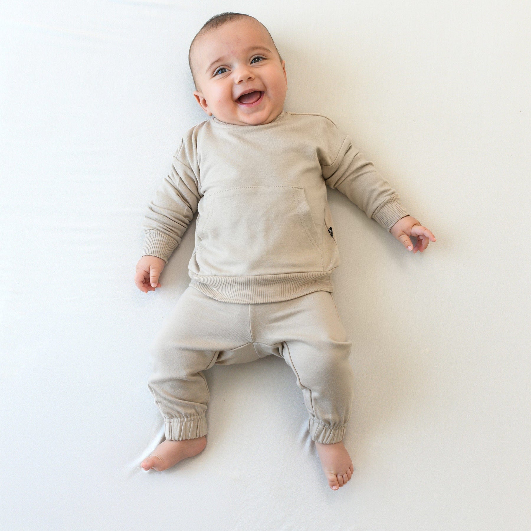 Kyte Baby French Terry Jogger Set French Terry Jogger Set in Almond