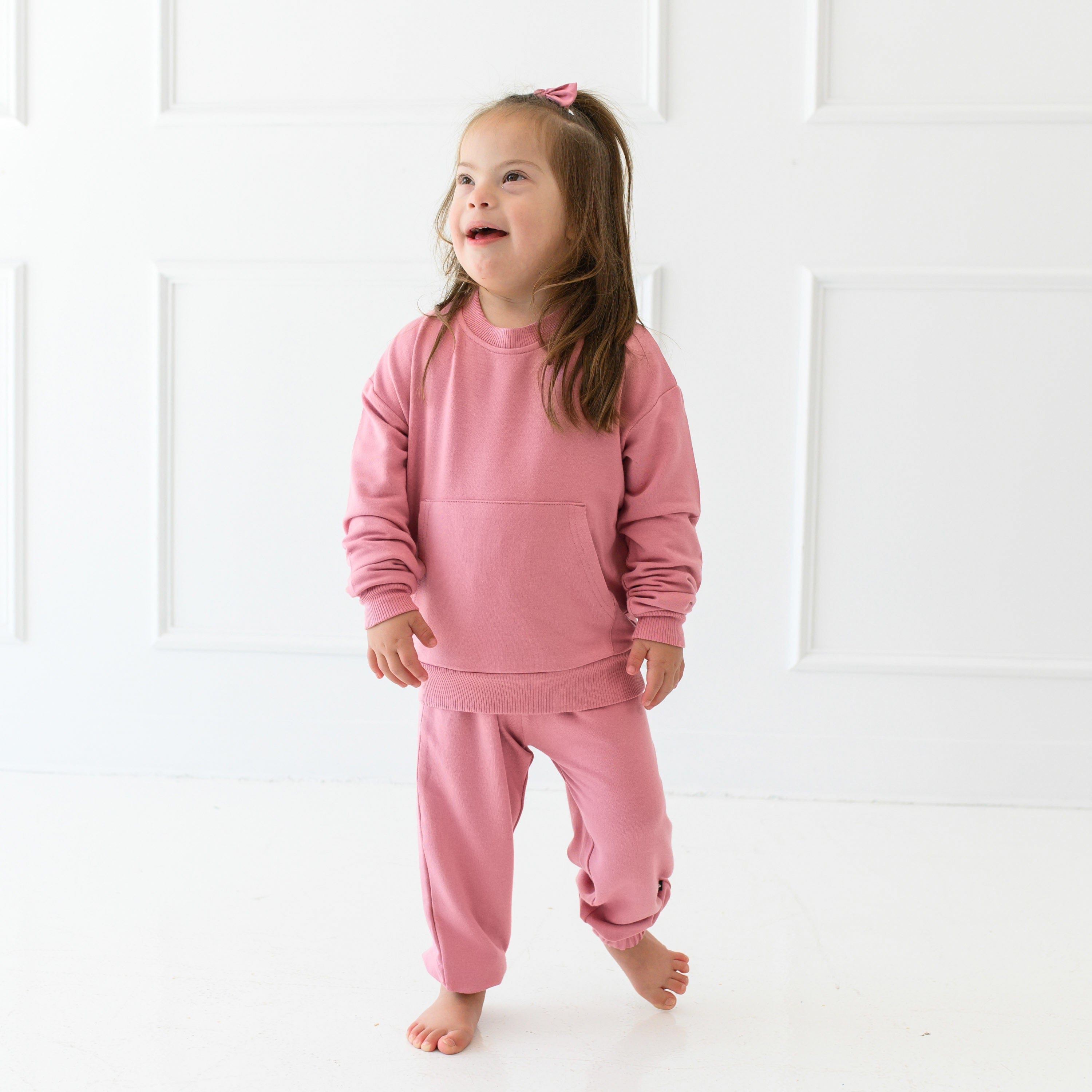 Kyte Baby French Terry Jogger Set French Terry Jogger Set in Apple Blossom