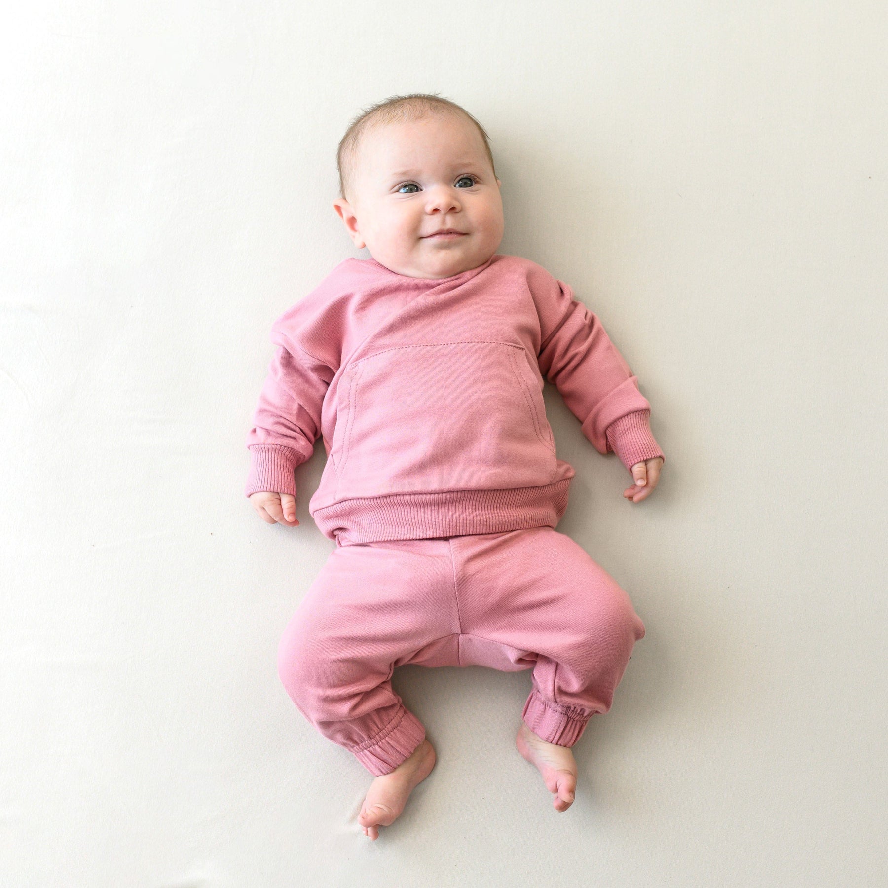 Kyte Baby French Terry Jogger Set French Terry Jogger Set in Apple Blossom