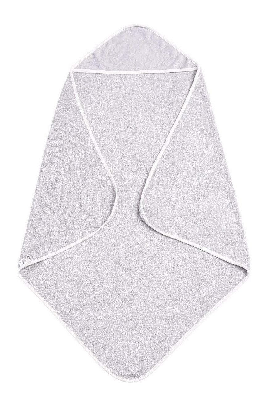 Kyte Baby Hooded Bath Towel in Storm with Cloud Trim