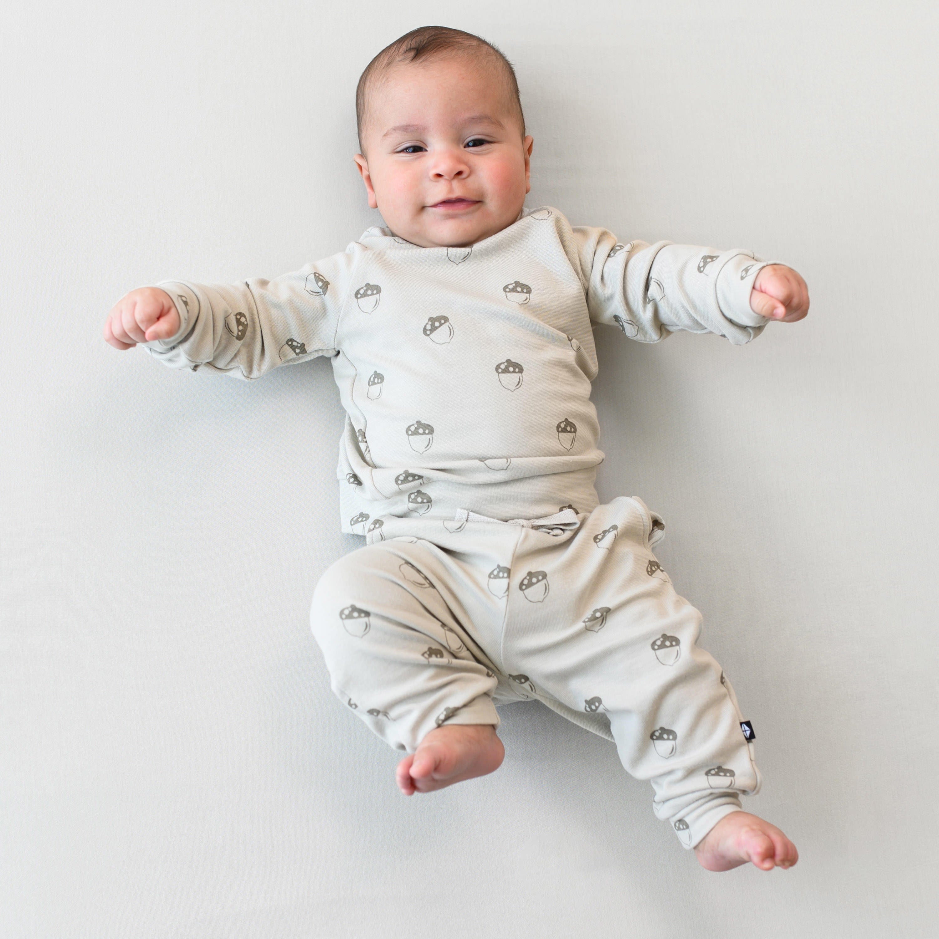 Bamboo Jersey Jogger Set in Acorn Acorn 0 3 months