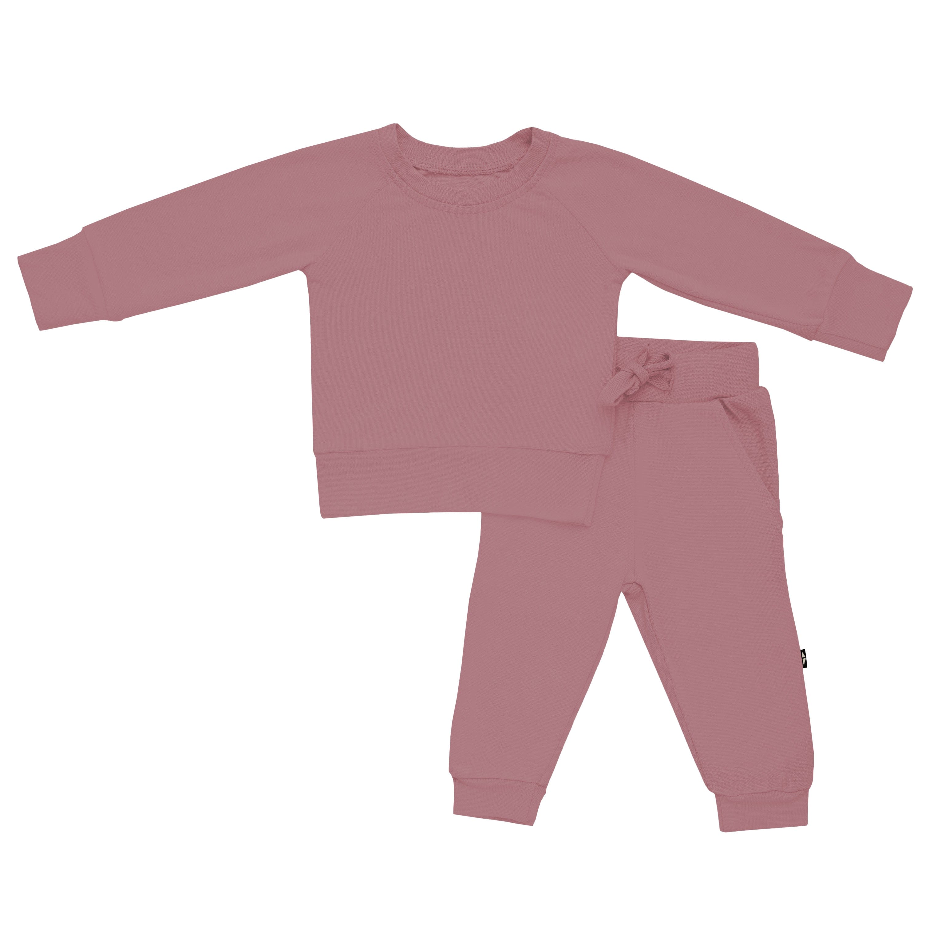 Kyte Baby Jogger Set Bamboo Jersey Jogger Set in Dusty Rose