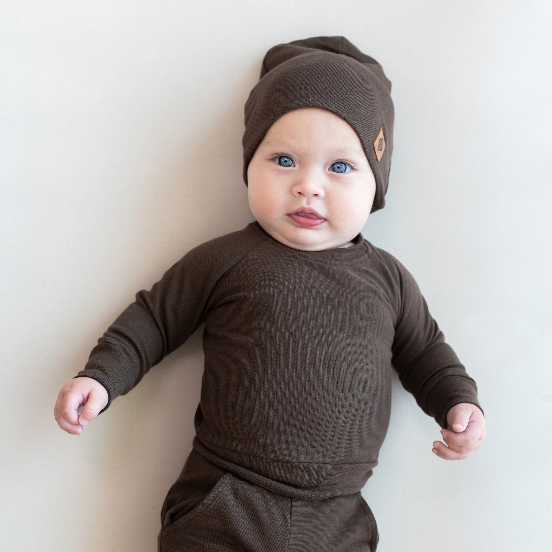 Kyte Baby Jogger Set Bamboo Jersey Jogger Set in Espresso