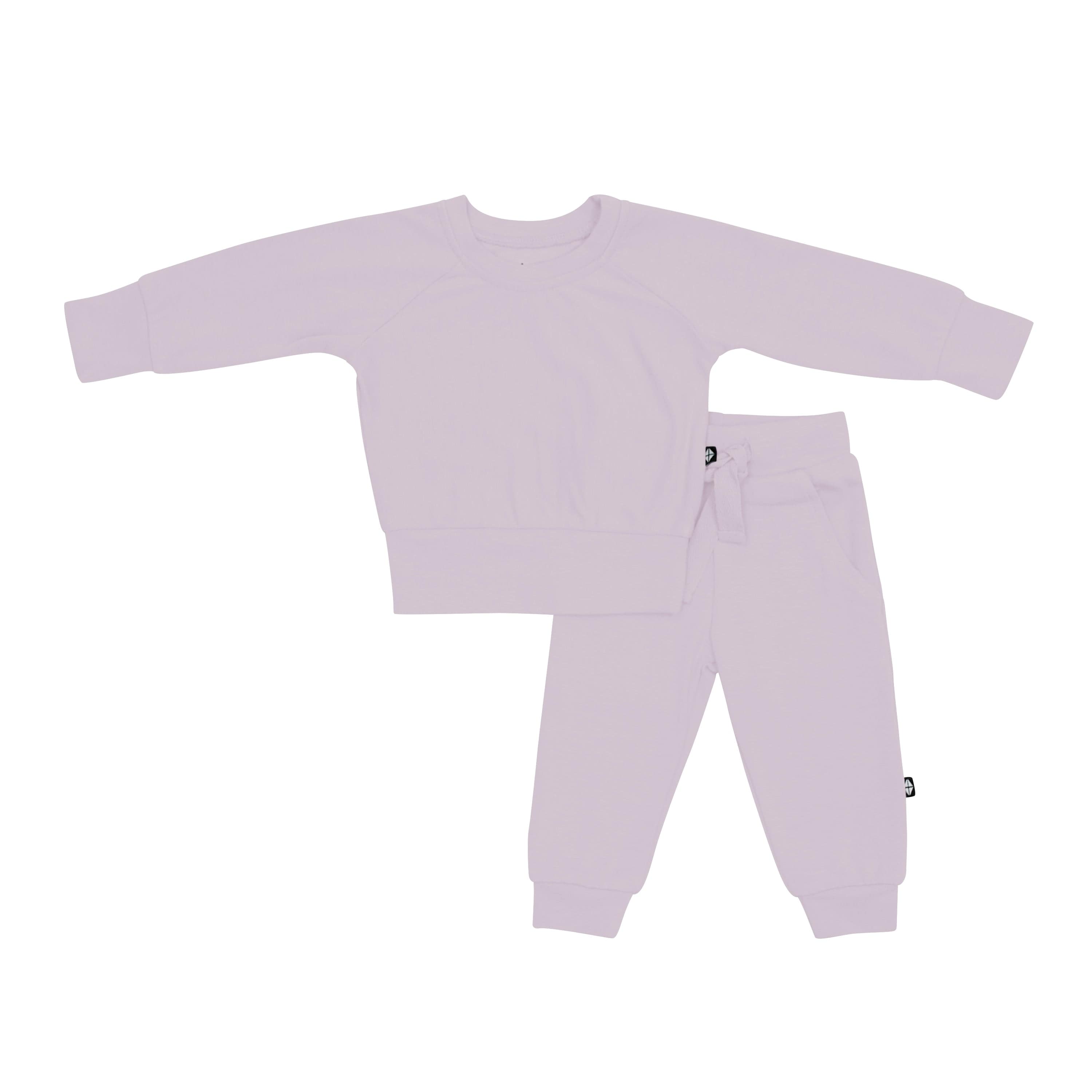 Kyte Baby Jogger Set Bamboo Jersey Jogger Set in Wisteria