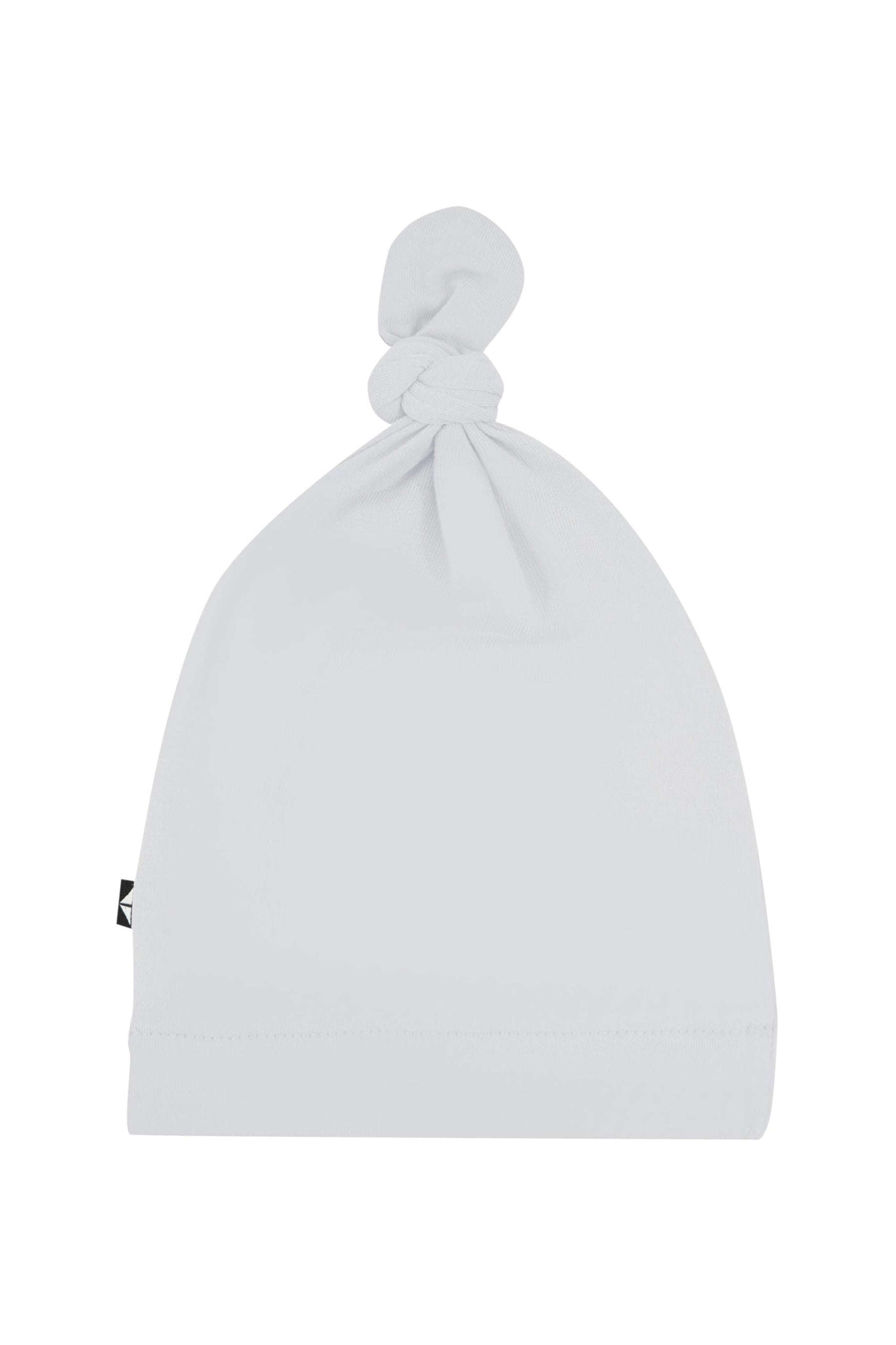 Flat lay of Kyte Baby Knotted Cap in Storm