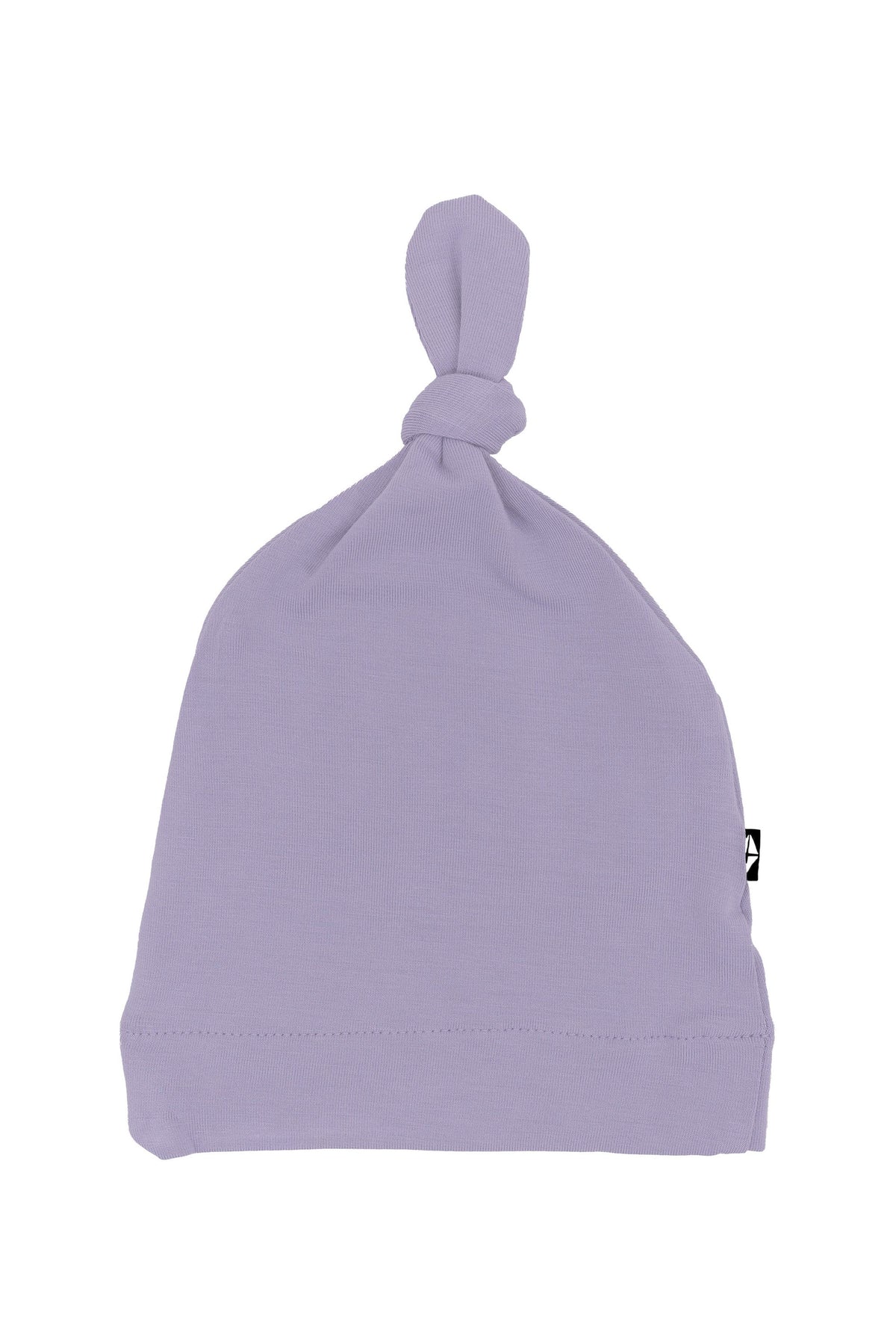 Flat lay of Kyte Baby Knotted Cap in Taro