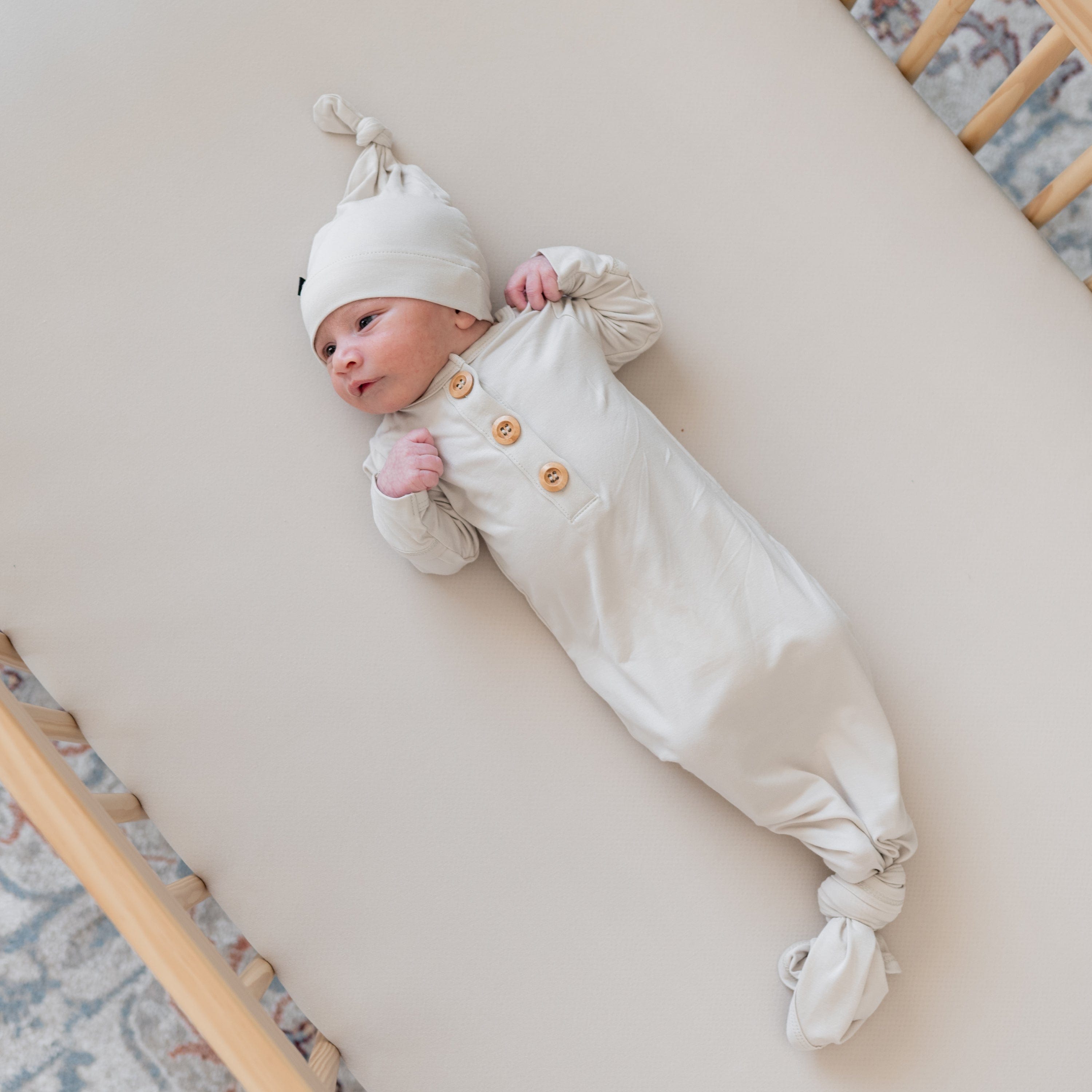 Newborn knotted shop gown boy