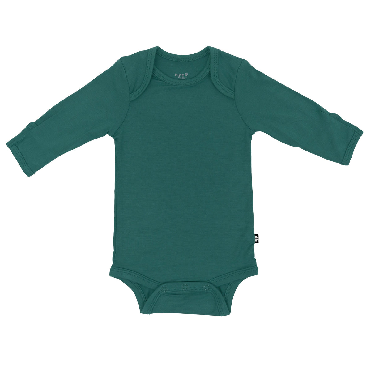 Kyte Baby Layette Long Sleeve Bodysuit in Emerald