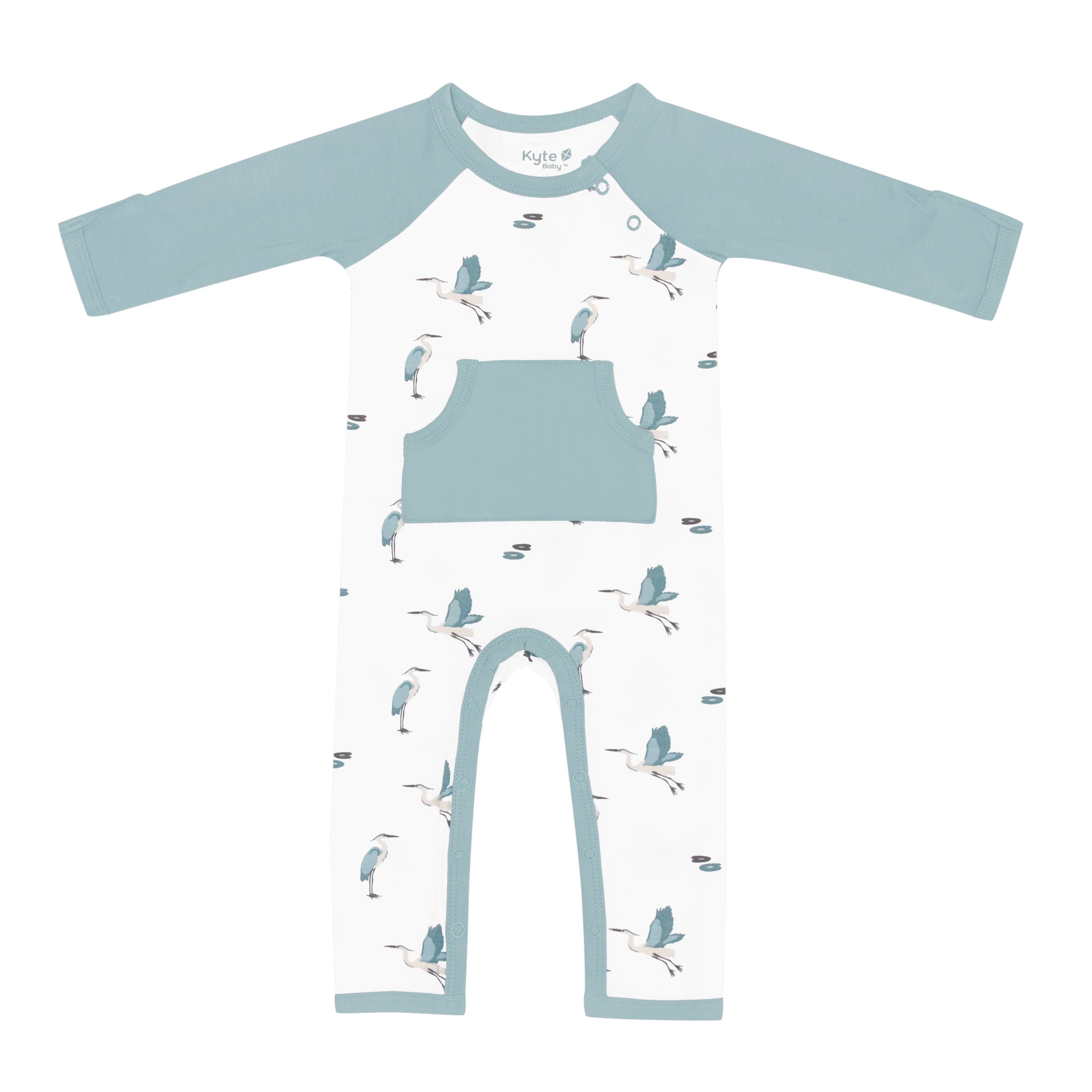 Kyte Baby Long Alls Longall in Blue Heron