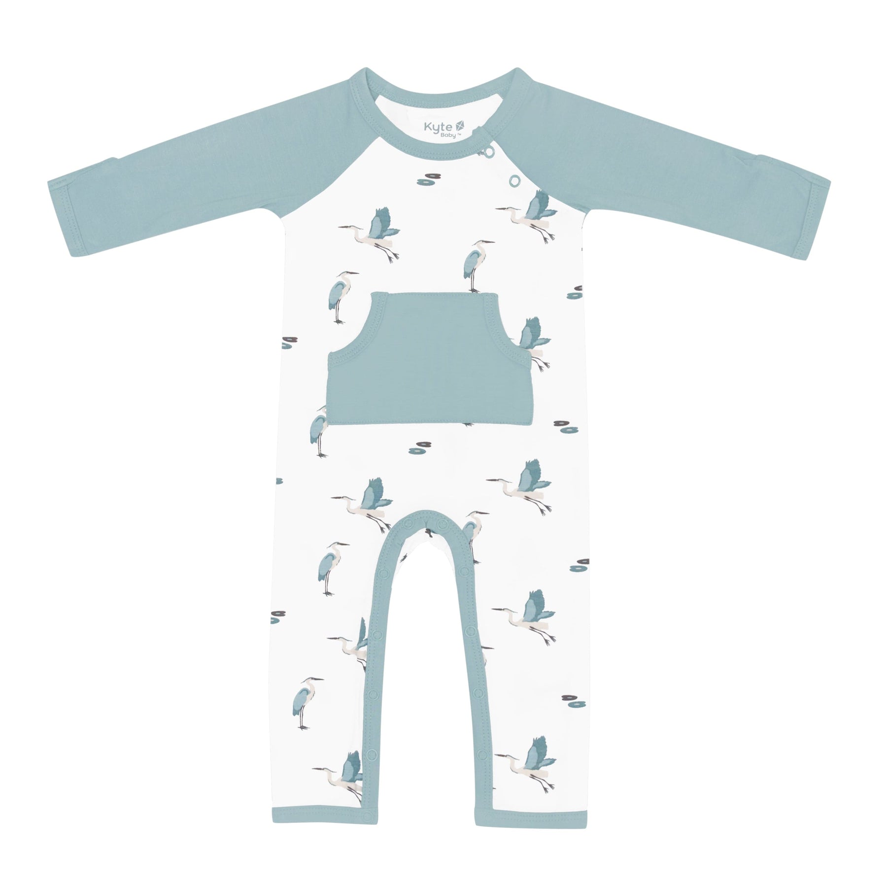 Kyte Baby Long Alls Longall in Blue Heron