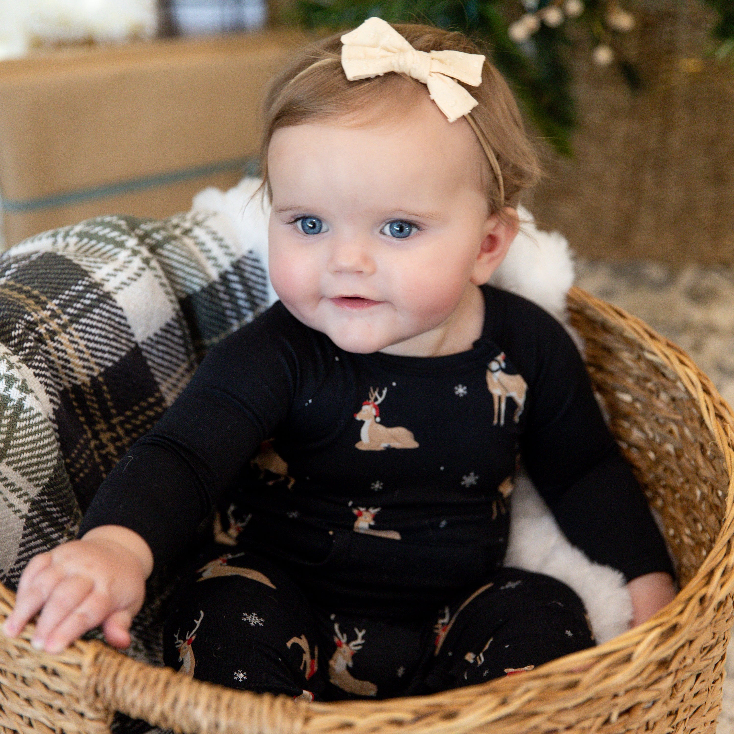 Kyte Baby Long Alls Longall in Midnight Deer