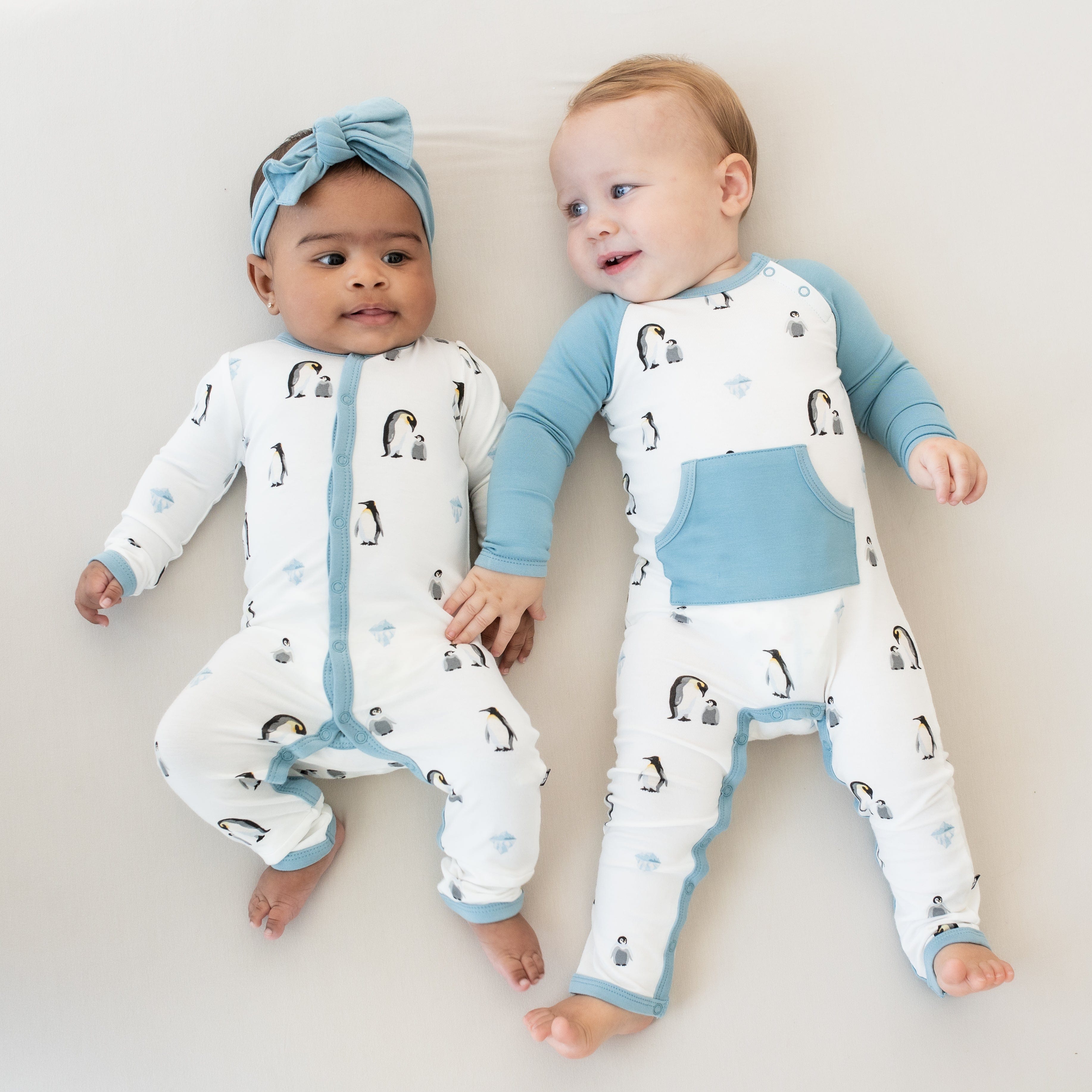 Kyte Baby Long Alls Longall in Penguin