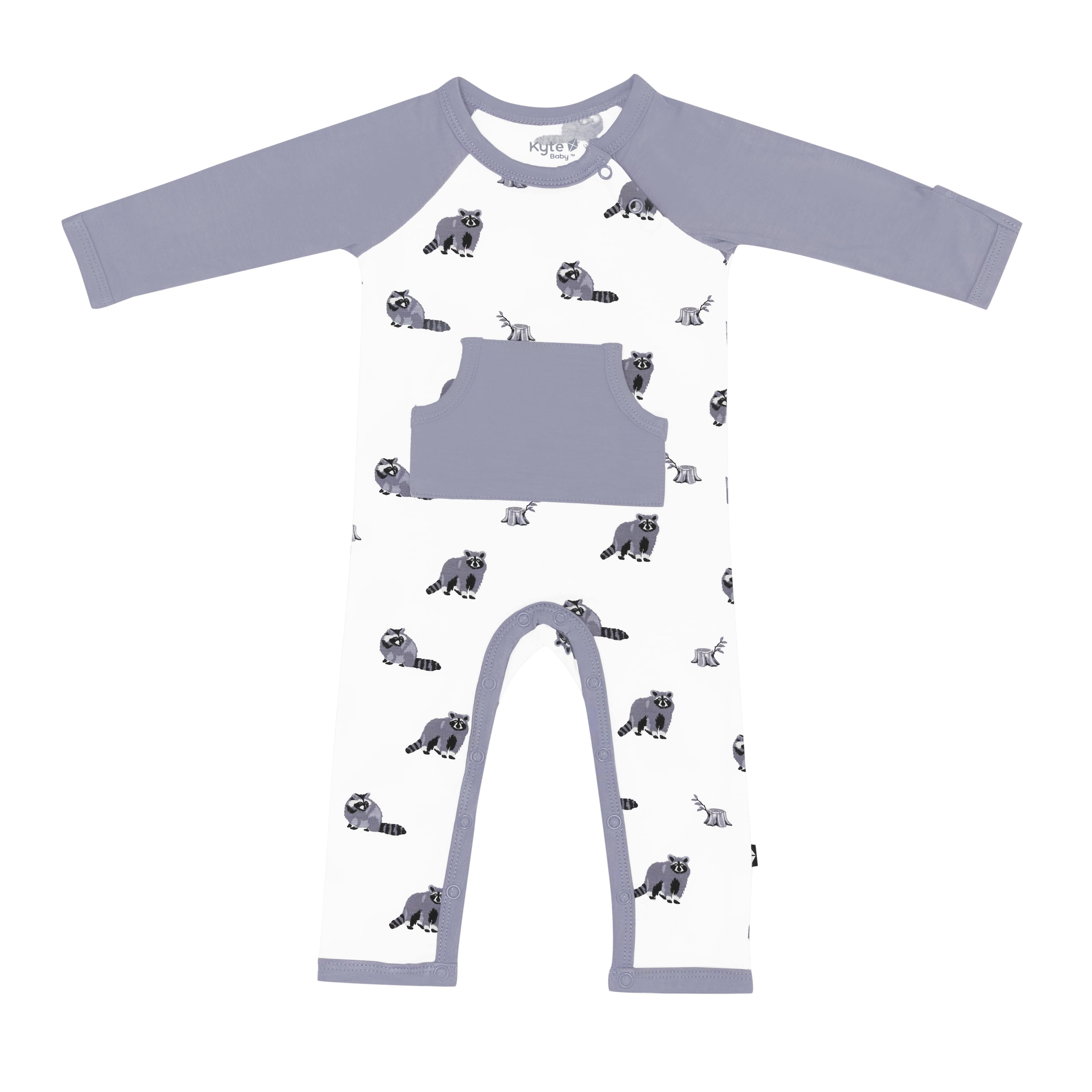 Kyte Baby Long Alls Longall in Raccoon