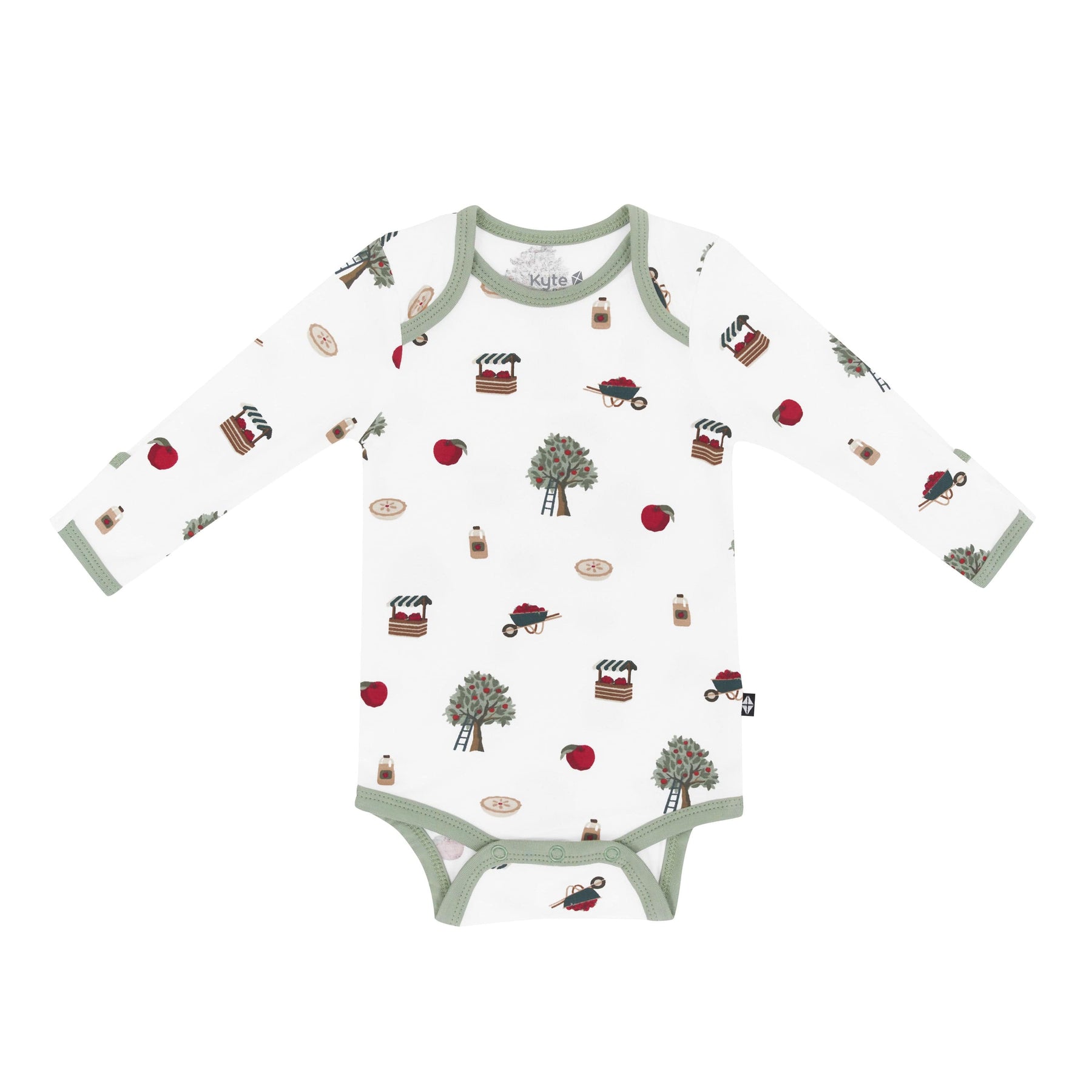 Kyte Baby Long Sleeve Bodysuits Long Sleeve Bodysuit in Apple Orchard