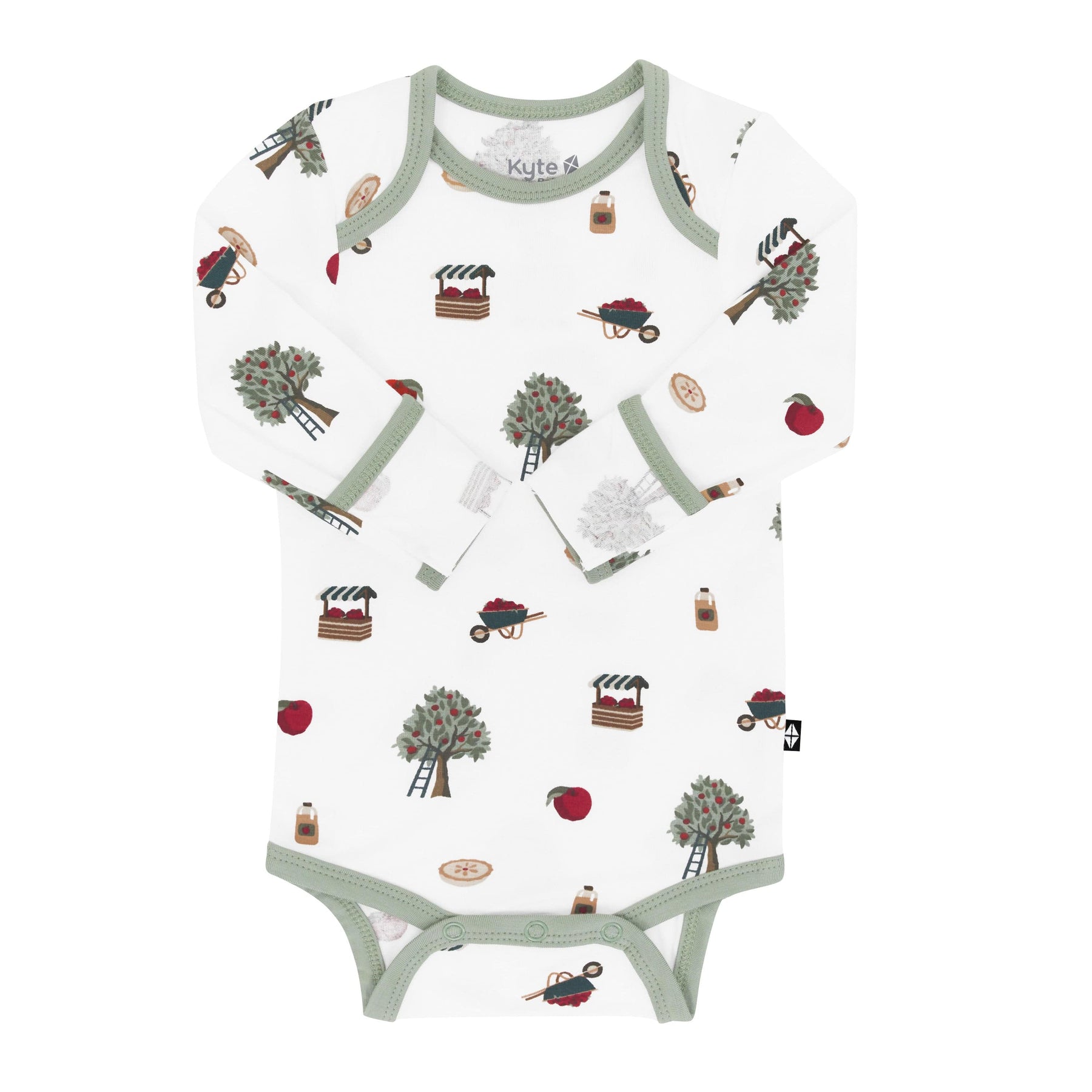 Kyte Baby Long Sleeve Bodysuits Long Sleeve Bodysuit in Apple Orchard