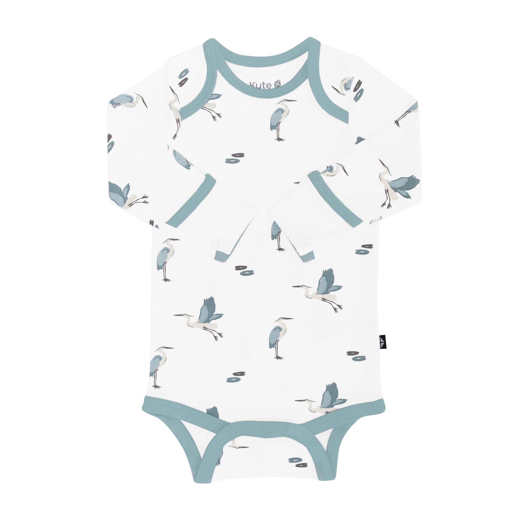Kyte Baby Long Sleeve Bodysuits Long Sleeve Bodysuit in Blue Heron