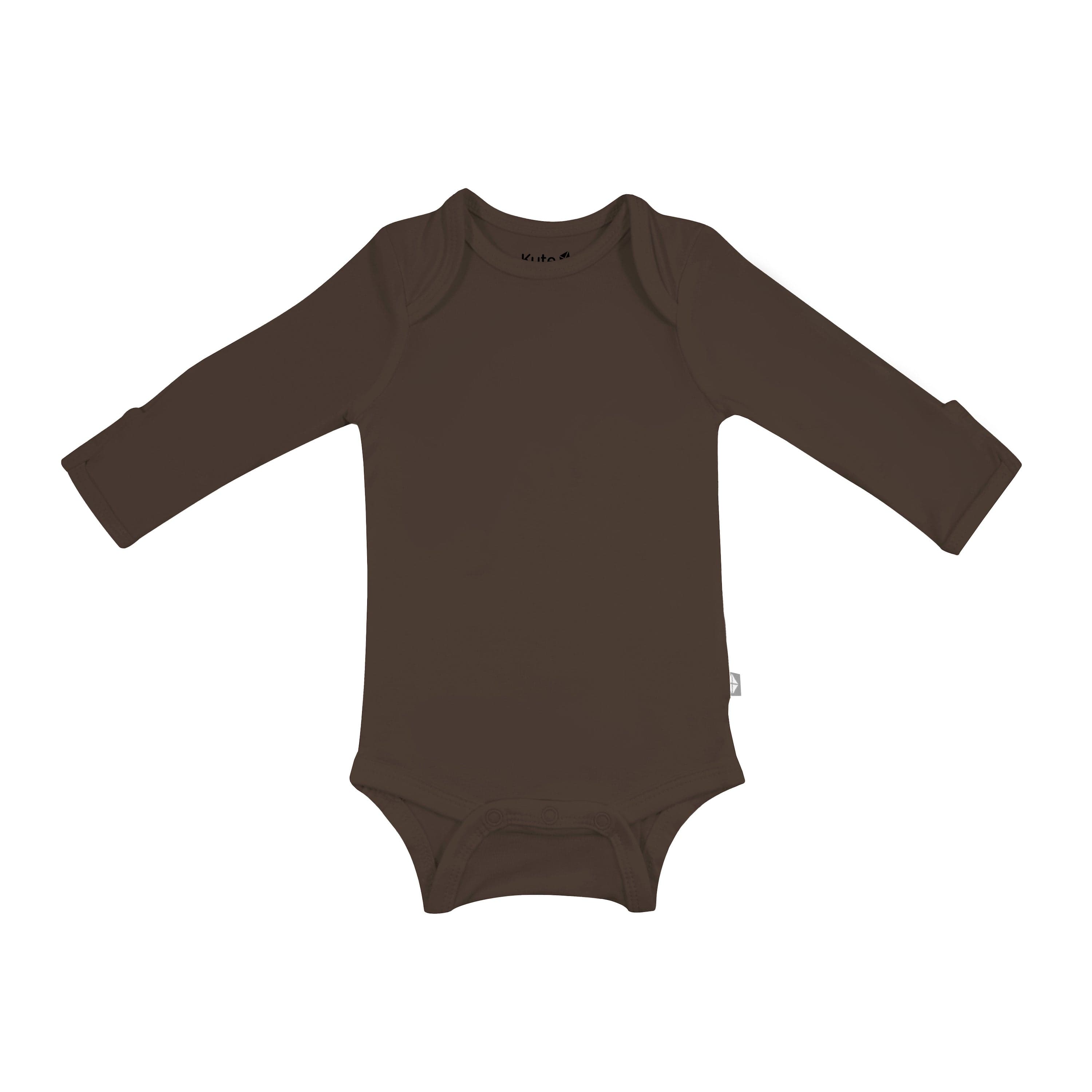 Kyte Baby Long Sleeve Bodysuits Long Sleeve Bodysuit in Espresso