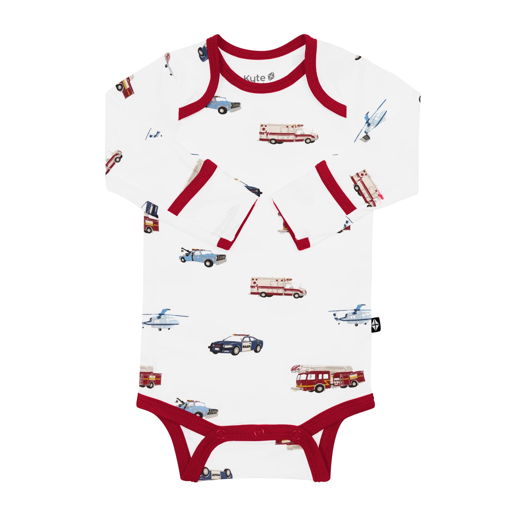 Kyte Baby Long Sleeve Bodysuits Long Sleeve Bodysuit in First Responder