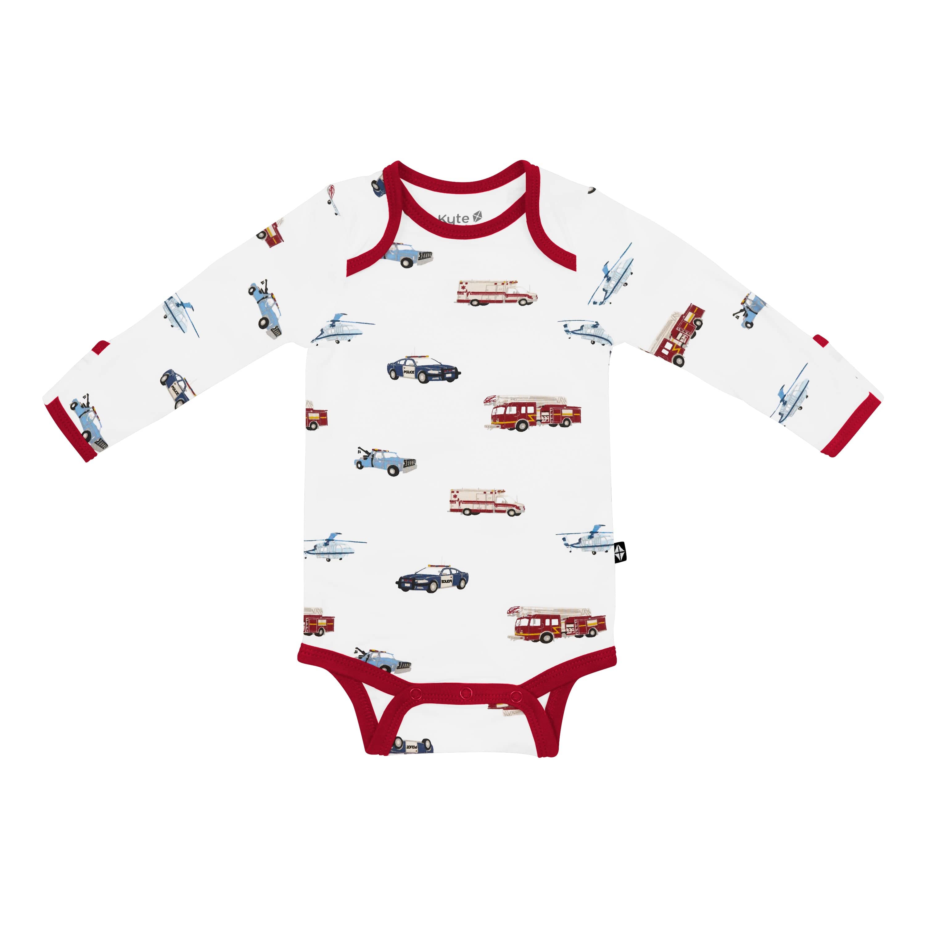 Kyte Baby Long Sleeve Bodysuits Long Sleeve Bodysuit in First Responder