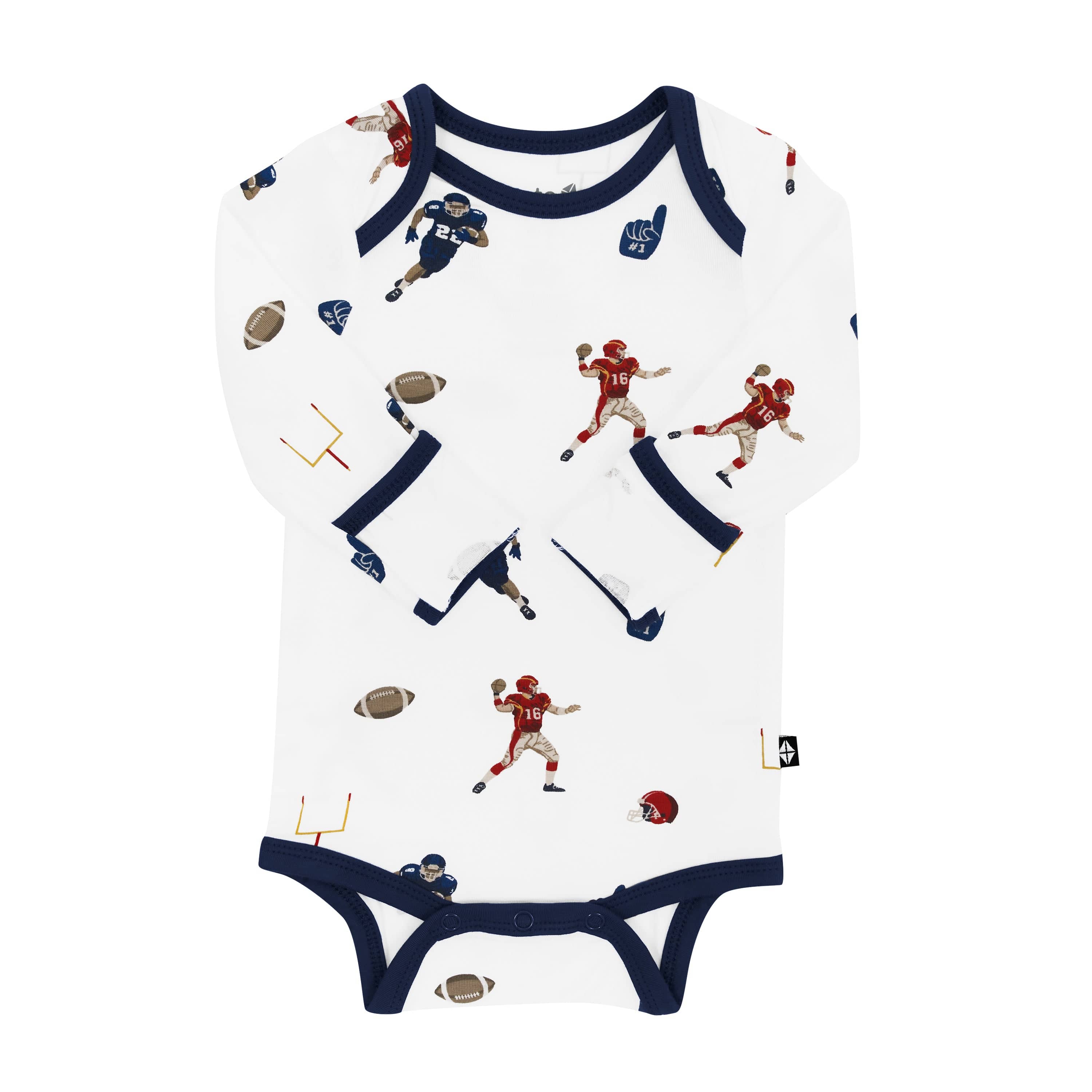 Kyte Baby Long Sleeve Bodysuits Long Sleeve Bodysuit in Football