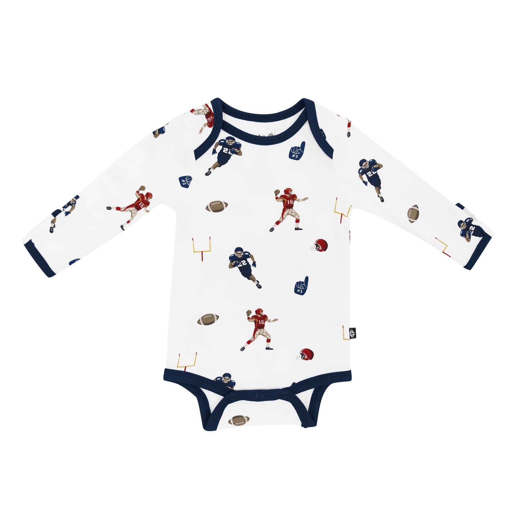 Kyte Baby Long Sleeve Bodysuits Long Sleeve Bodysuit in Football