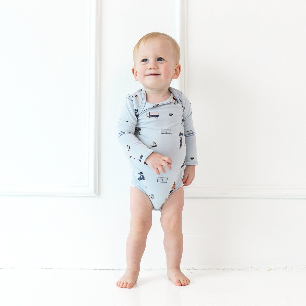 Kyte Baby Long Sleeve Bodysuits Long Sleeve Bodysuit in Hockey