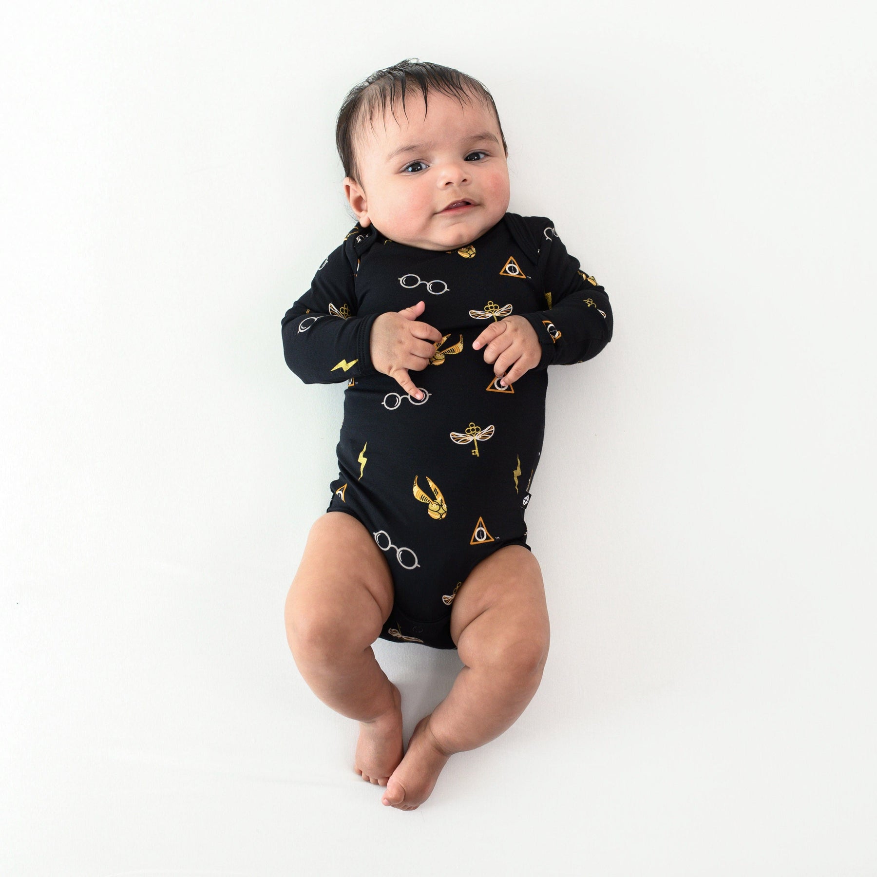 Kyte Baby Long Sleeve Bodysuits Long Sleeve Bodysuit in Midnight Icon