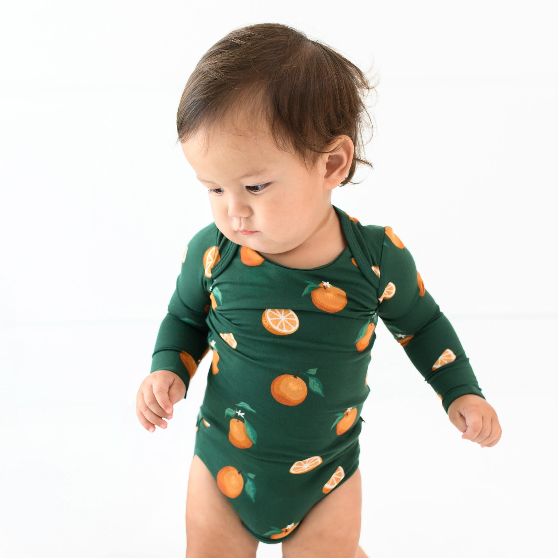 Kyte Baby Long Sleeve Bodysuits Long Sleeve Bodysuit in Orange