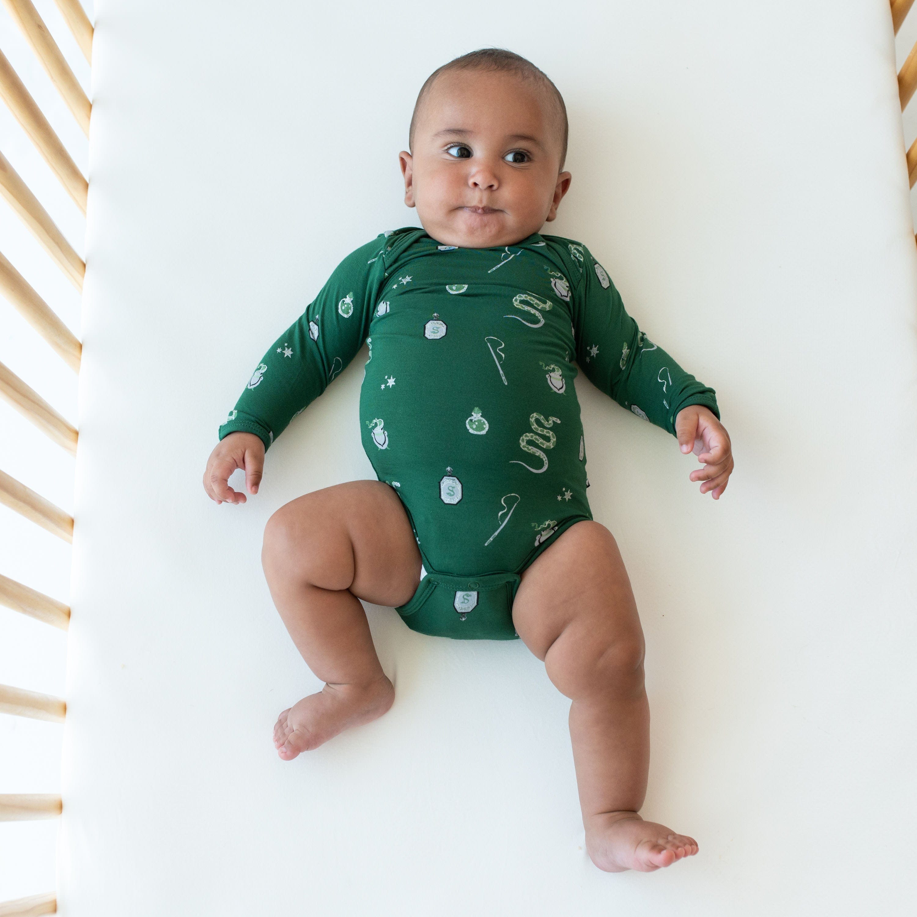 Kyte Baby Long Sleeve Bodysuits Long Sleeve Bodysuit in Slytherin™