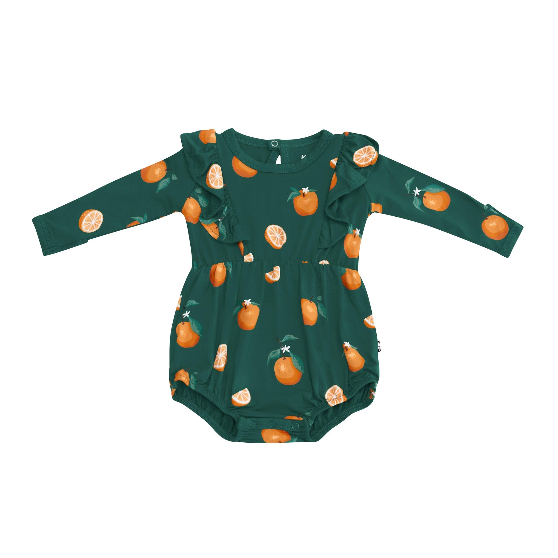 Kyte Baby Long Sleeve Bubble Romper Long Sleeve Bubble Romper in Orange