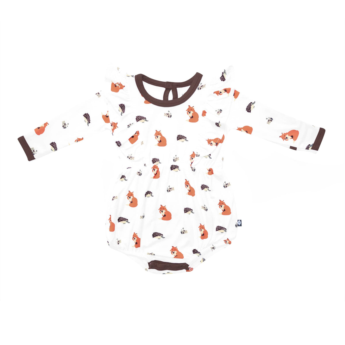 Kyte Baby Long Sleeve Bubble Romper Long Sleeve Bubble Romper in Sienna Woodland