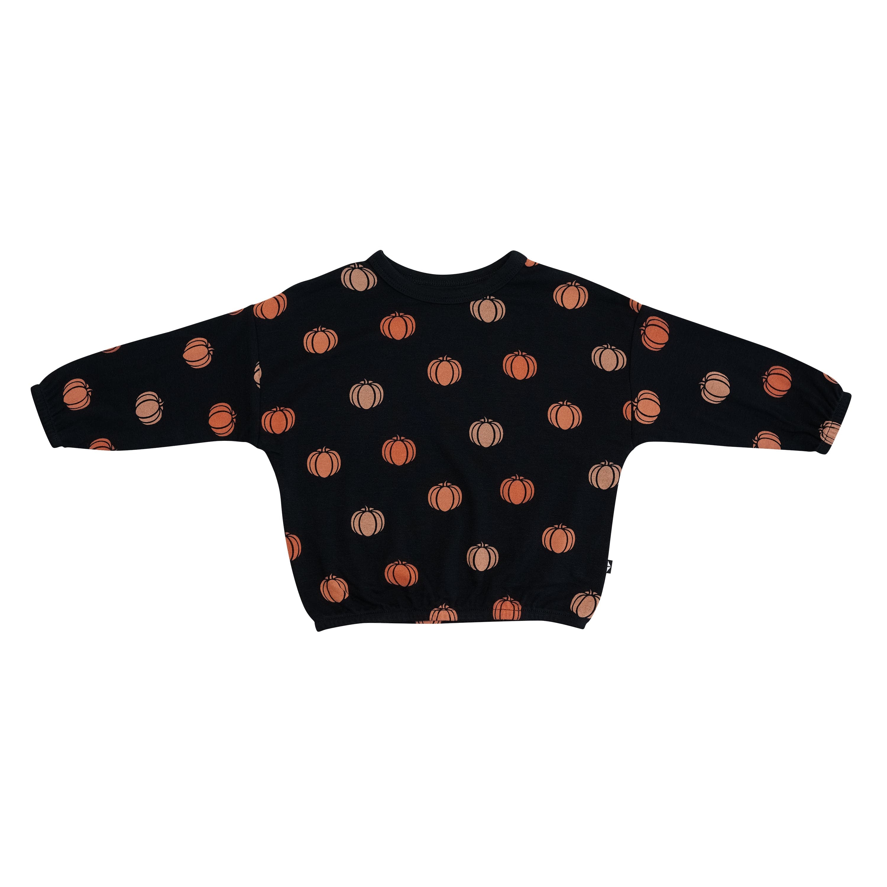 Kyte Baby Long Sleeve Drop Shoulder Top Bamboo Jersey Long Sleeve Drop Shoulder Top in Pumpkin