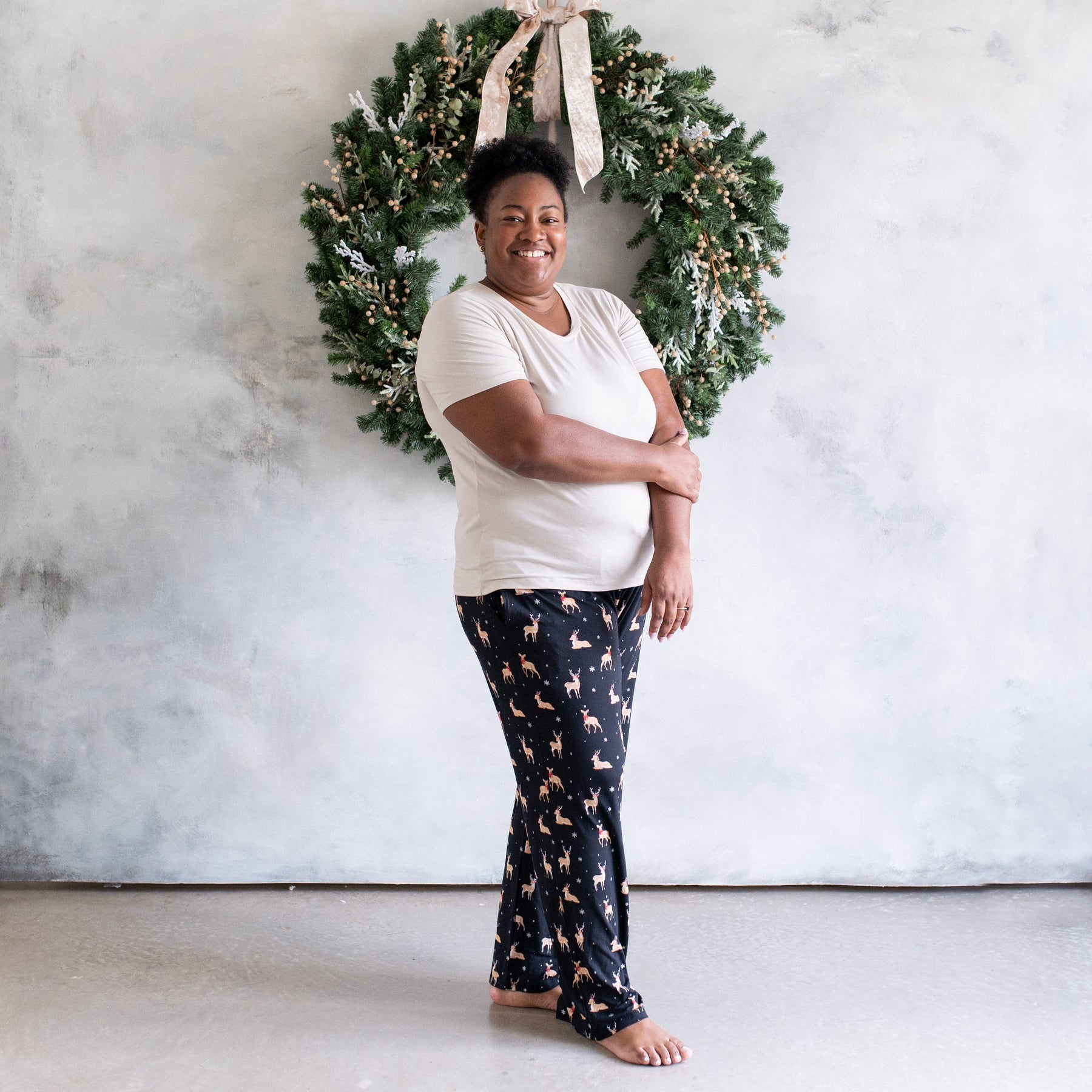 Kyte Baby Lounge Pant Women's Lounge Pants in Midnight Deer