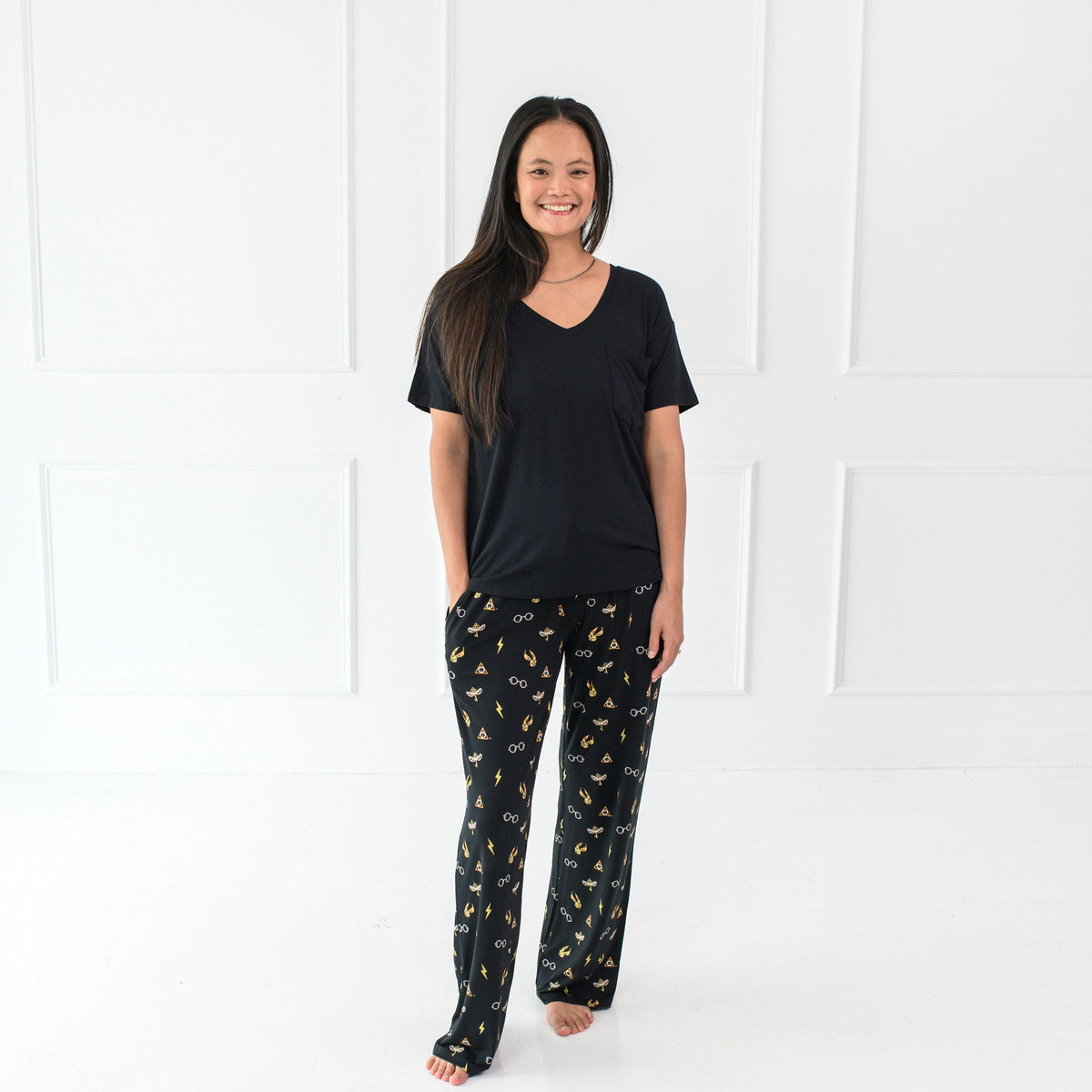 Kyte Baby Lounge Pants with pockets Women's Lounge Pants in Midnight Icon