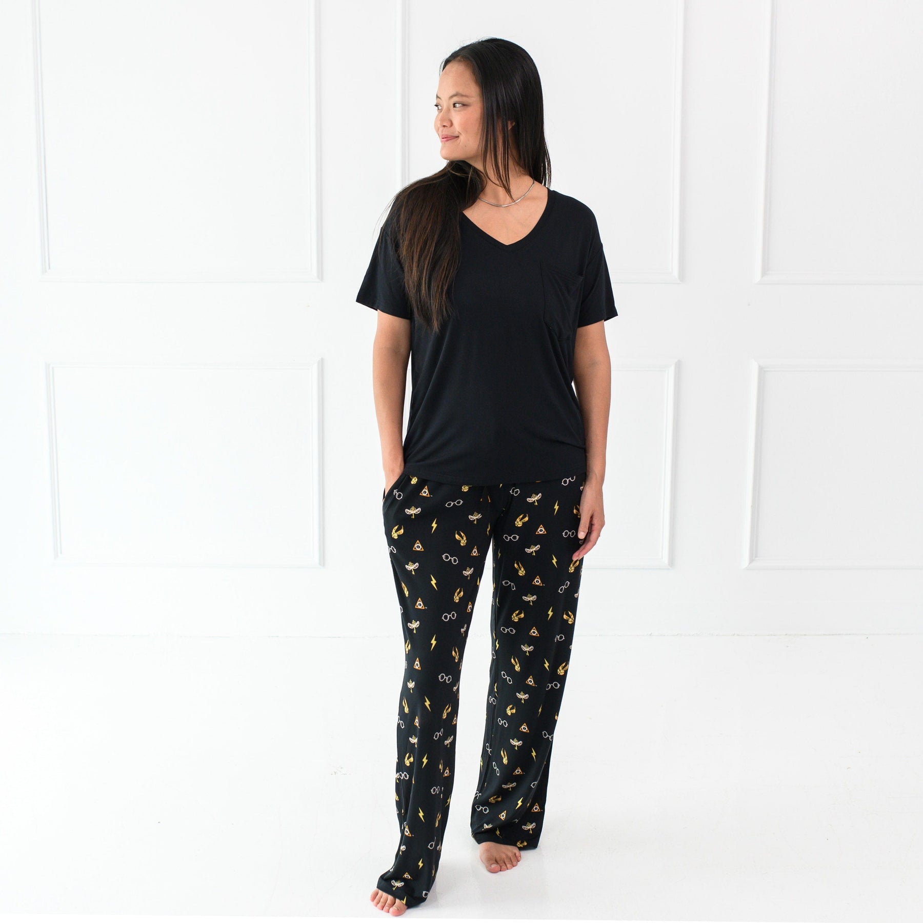 Kyte Baby Lounge Pants with pockets Women's Lounge Pants in Midnight Icon