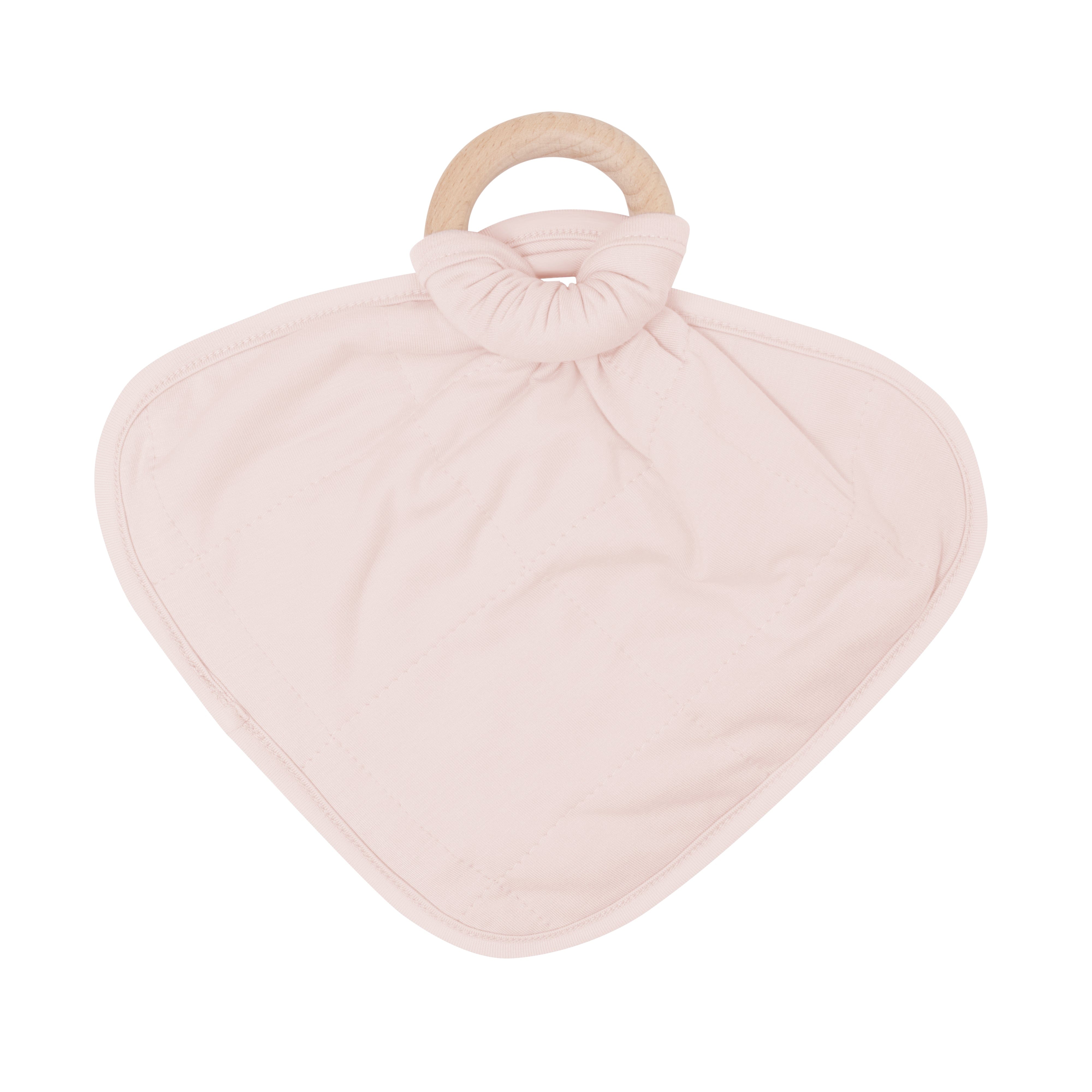 Kyte BABY Lovey Blush / Infant Lovey in Blush with Removable Wooden Teething Ring