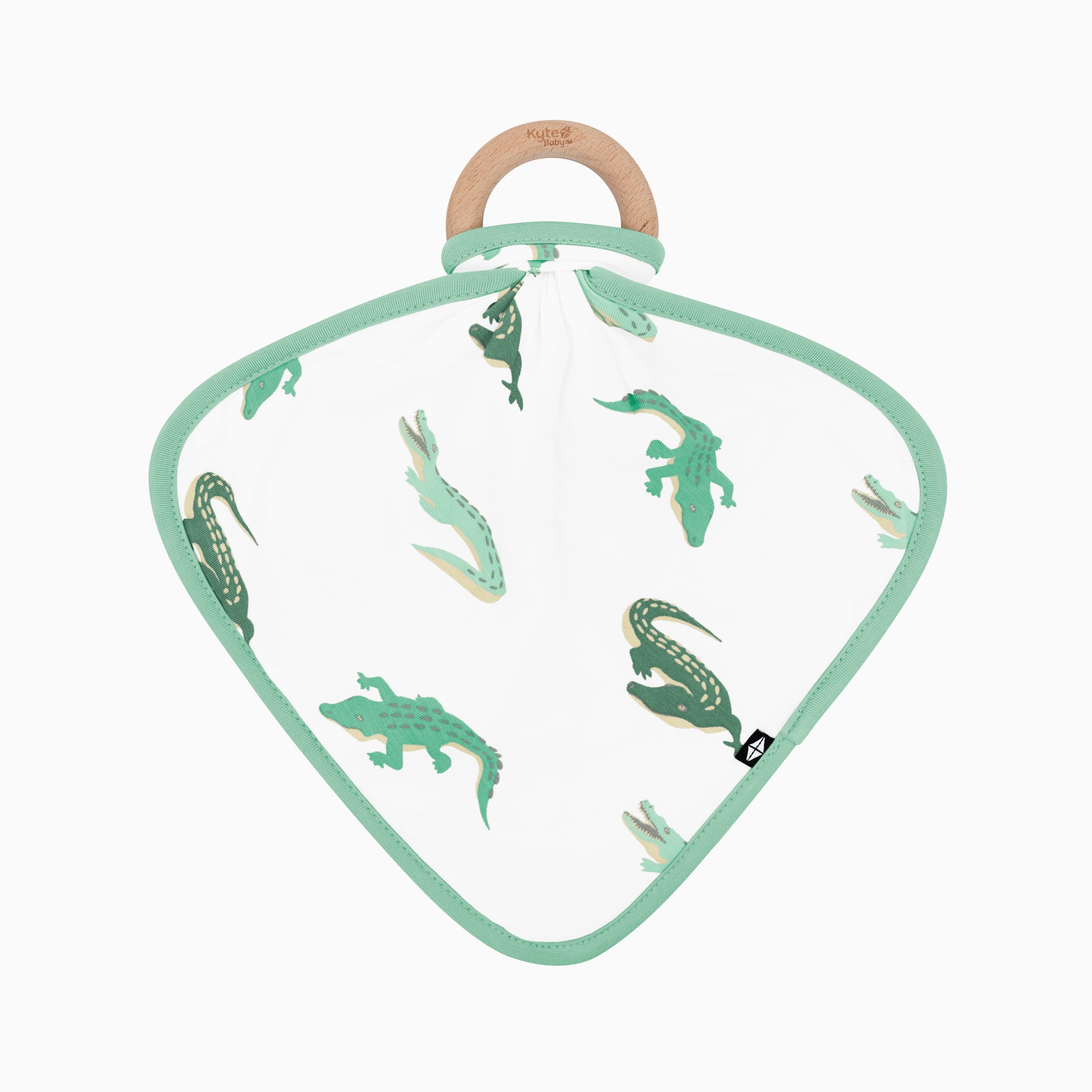 Kyte Baby Lovey Crocodile / Infant Lovey in Crocodile with Removable Teething Ring