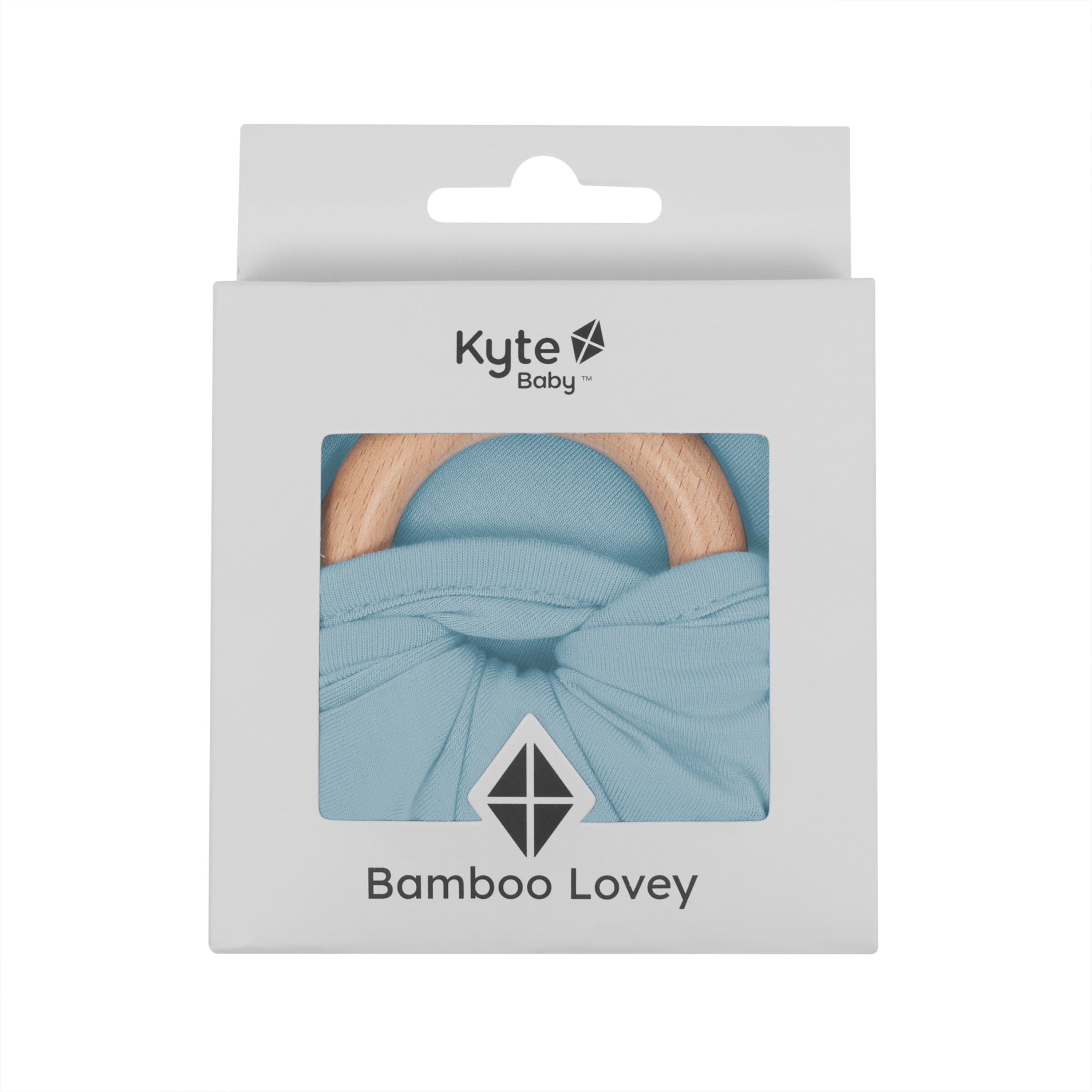 Kyte Baby Lovey Dusty Blue / Infant Lovey in Dusty Blue with Removable Teething Ring